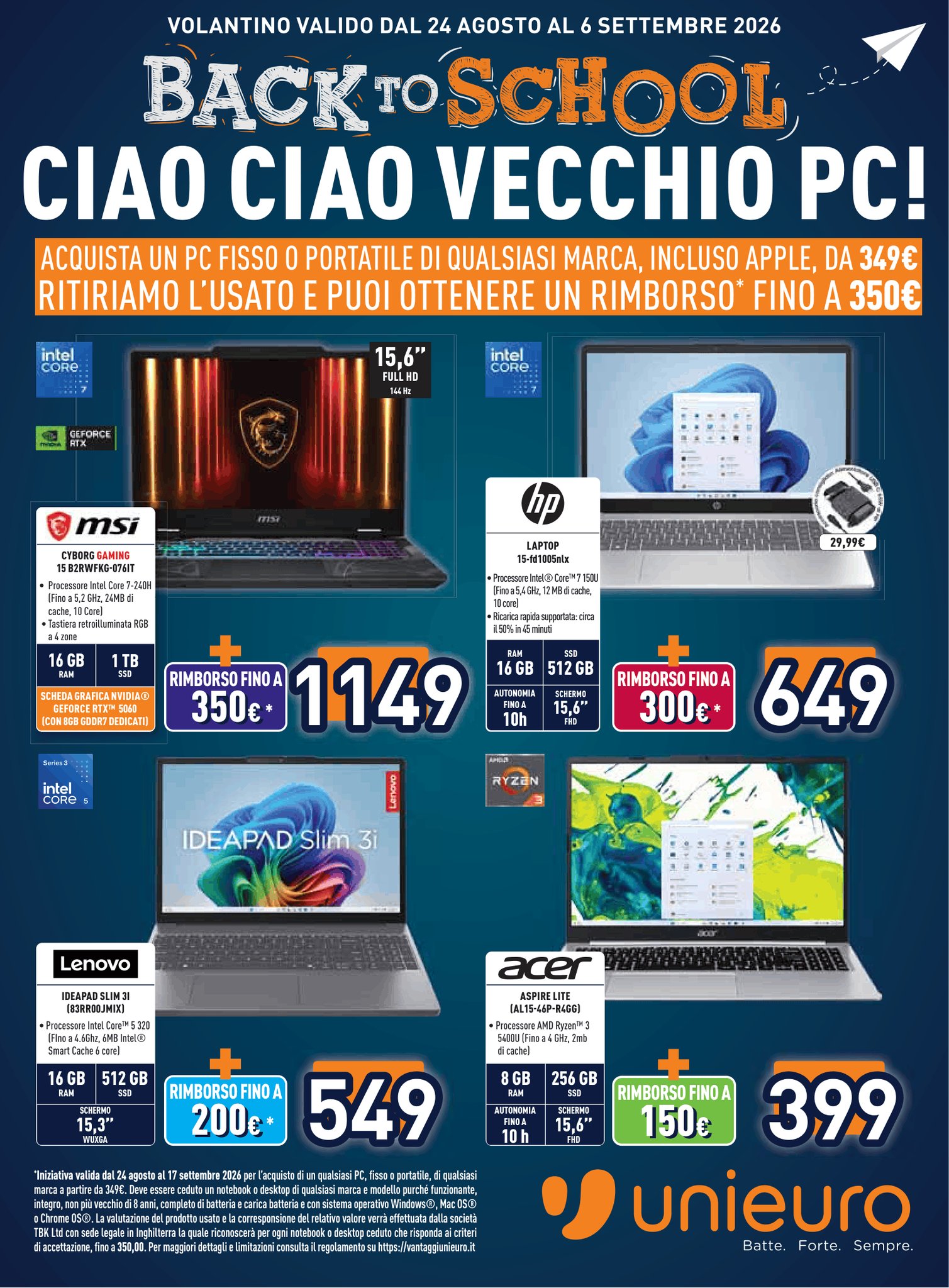 Unieuro Botricello Facebook ad: ASPETTA! Nuovo volantino Unieuro!