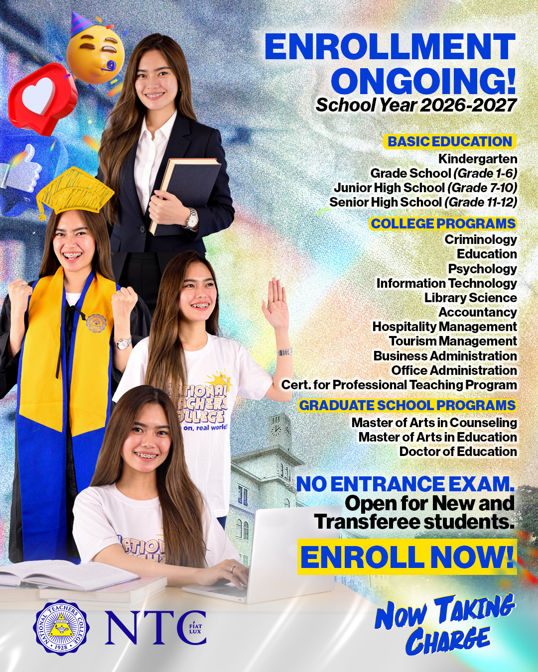 National Teachers College Facebook ad
