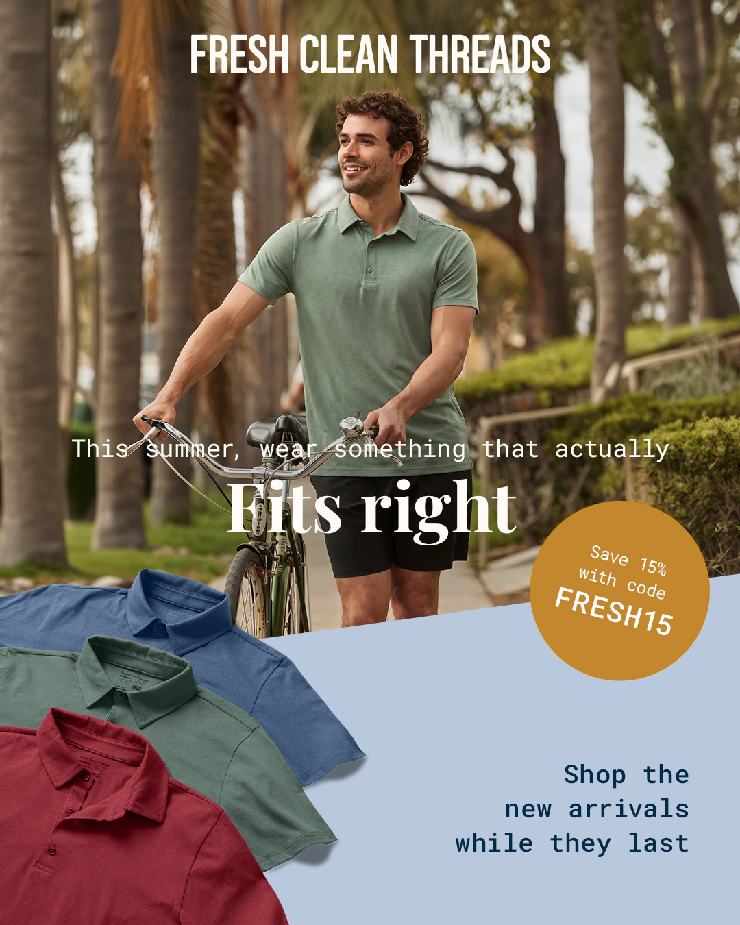 Fresh Clean Threads Facebook ad