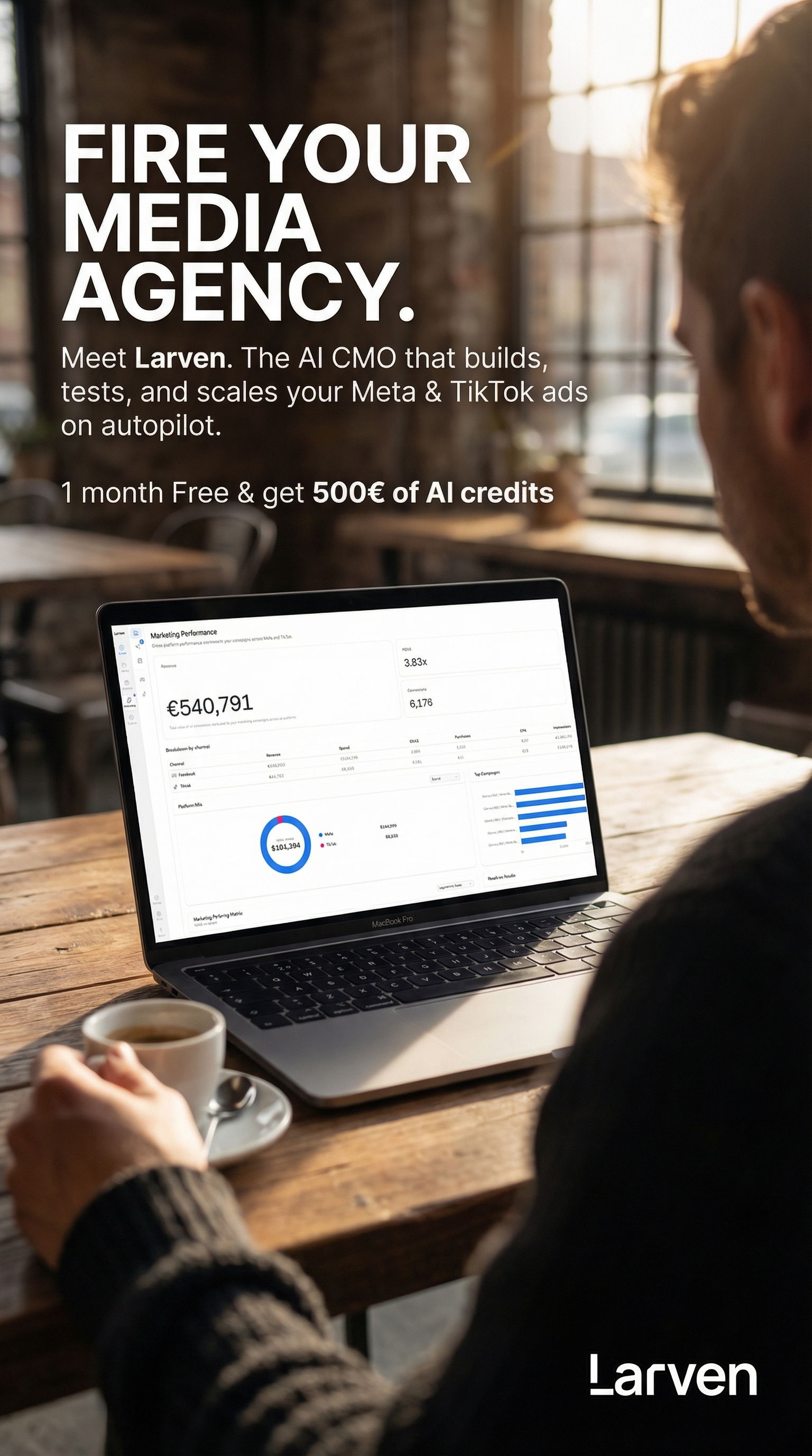 Larven AI Facebook ad