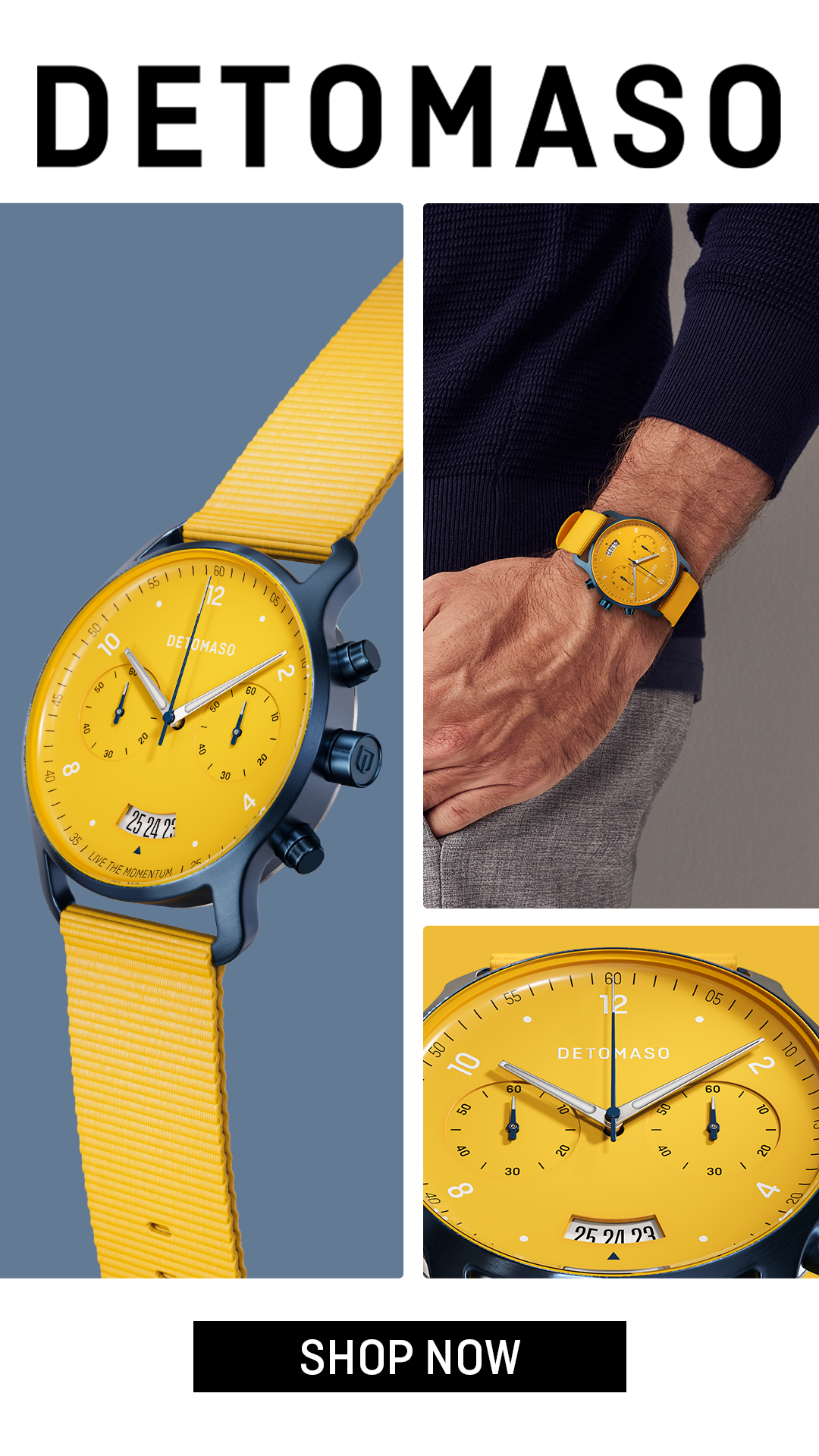 DETOMASO WATCHES Facebook ad