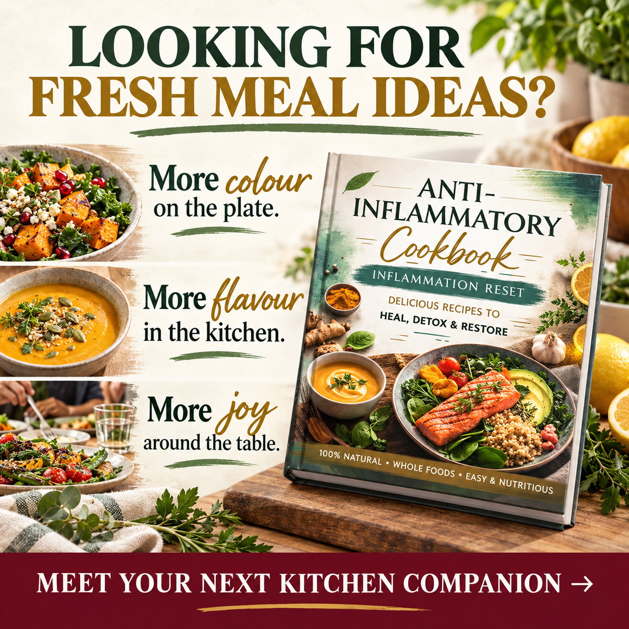 The Gluten Free Pantry Facebook ad: Simple Recipes. Better Everyday Meals