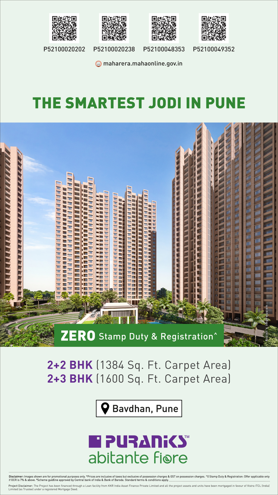 Puranik Builders Ltd. Facebook ad from May 1, 2026