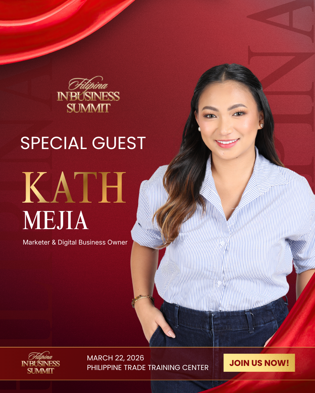Filipina Women in Business Facebook ad: Learn Digital Growth from Kath Mejia