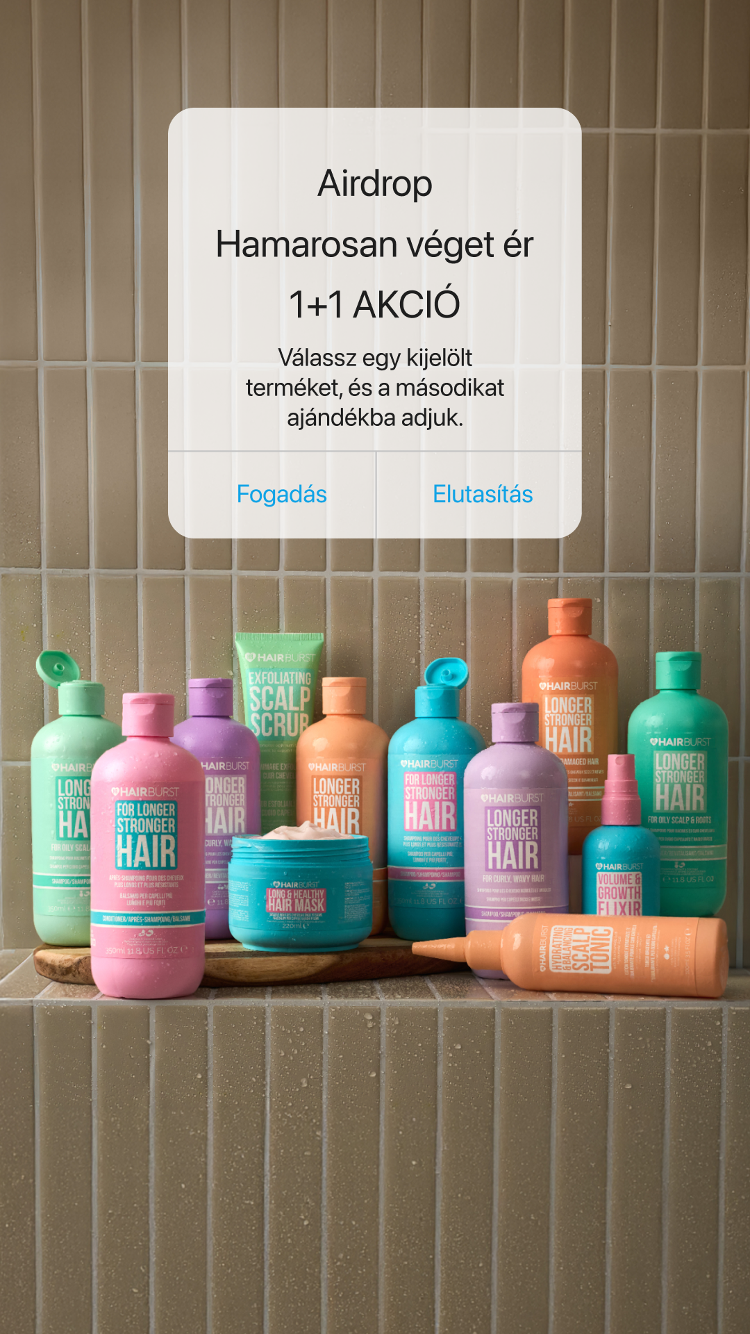 Hairburst Hungary Facebook ad
