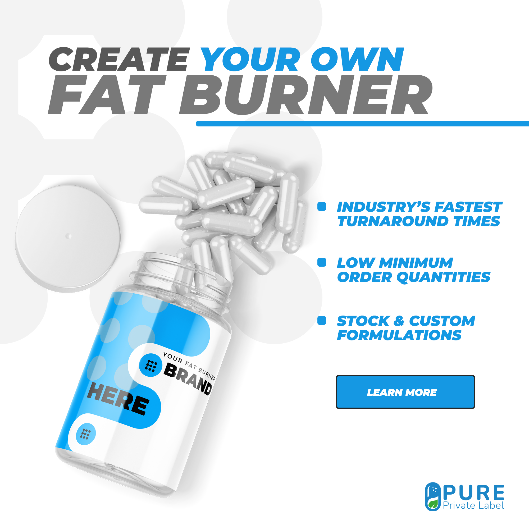 PURE Private Label Facebook ad