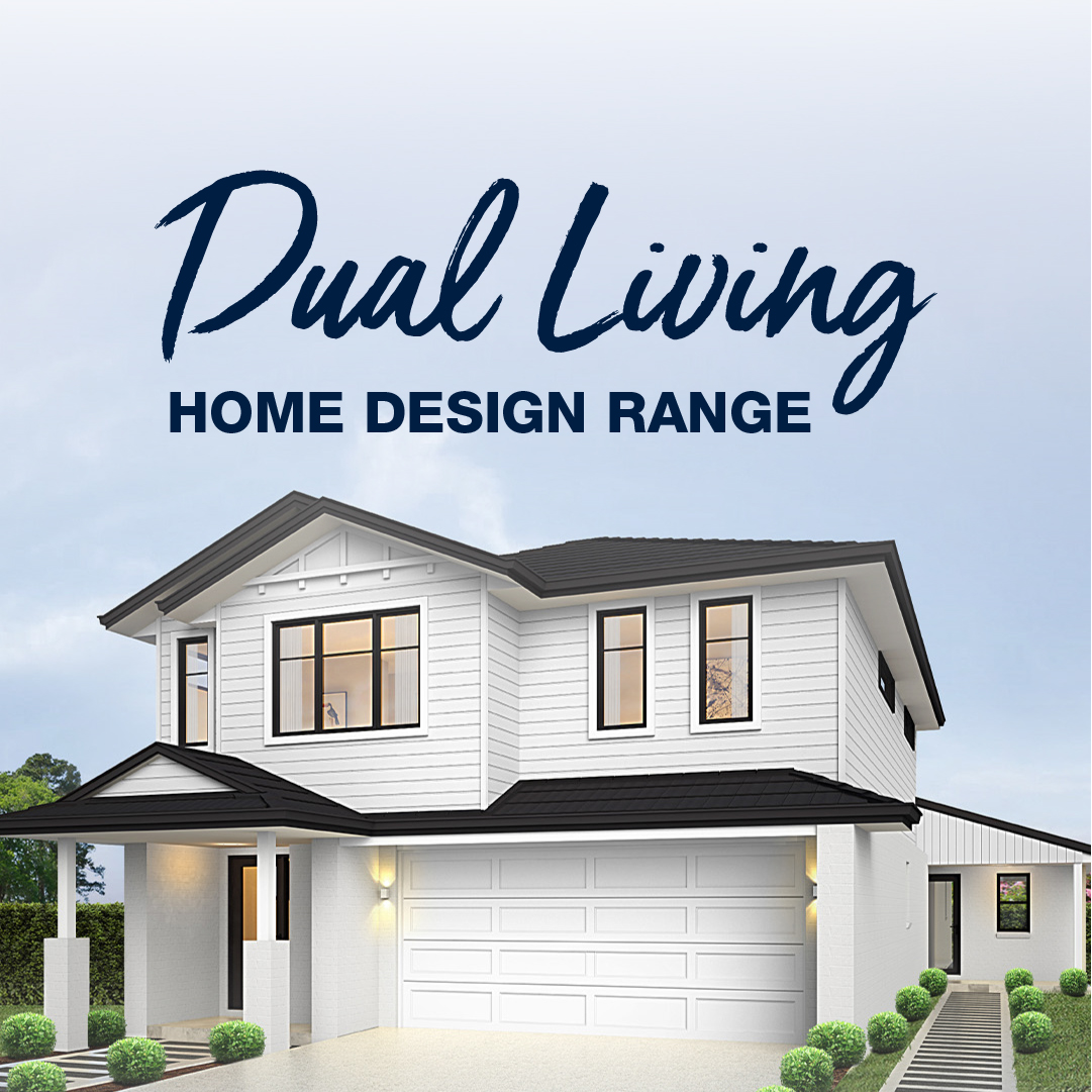 Montgomery Homes Facebook ad: Two kitchens. Two living areas.Two laundries.