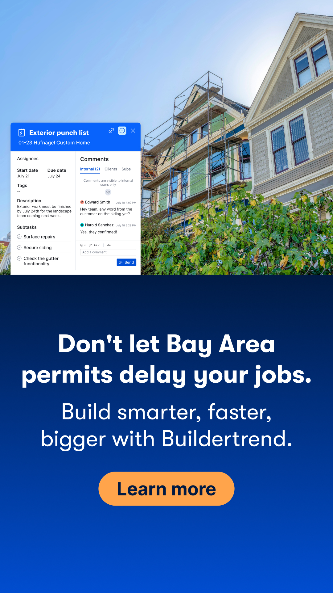 Buildertrend Facebook ad
