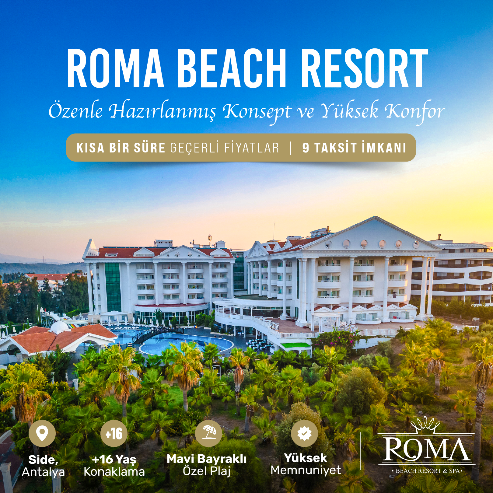 Roma Beach Resort & SPA Facebook ad from Mar 6, 2026