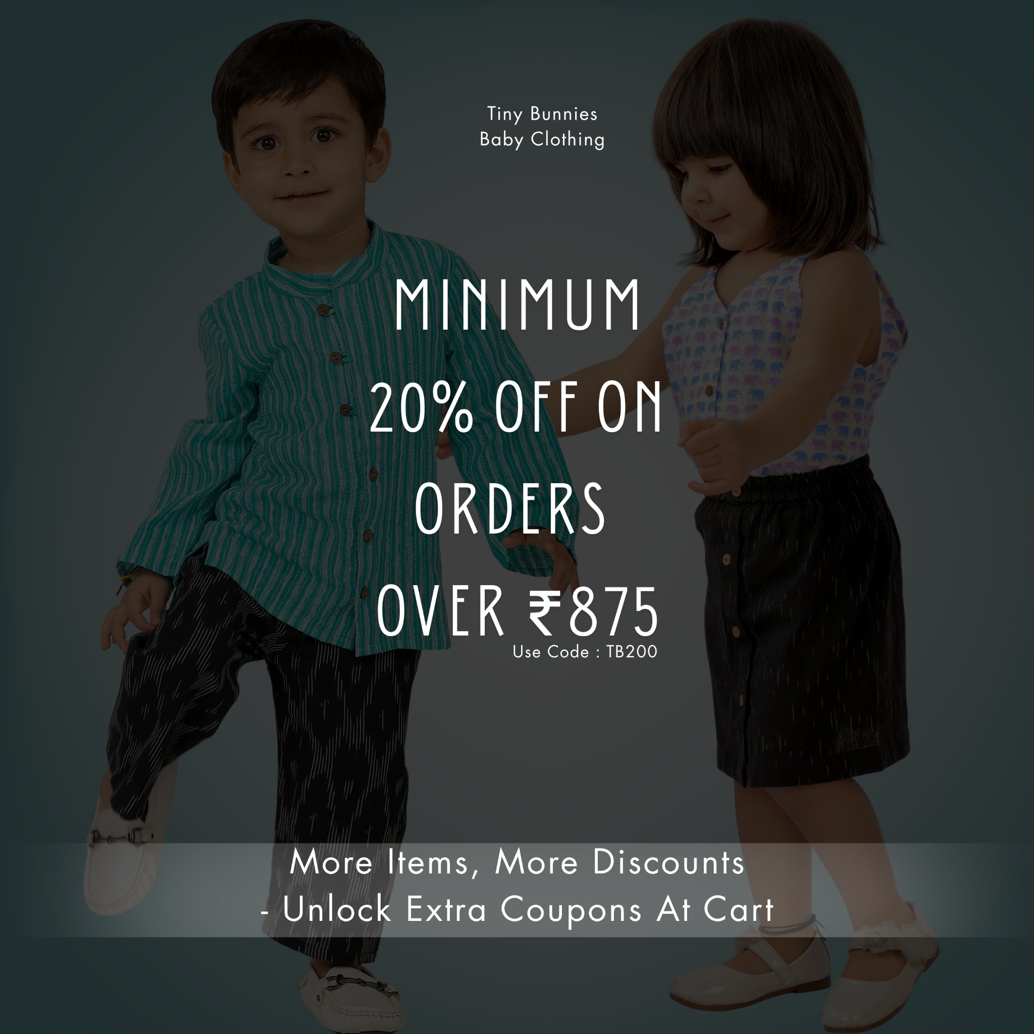 Tiny Bunnies Baby Clothing Facebook ad