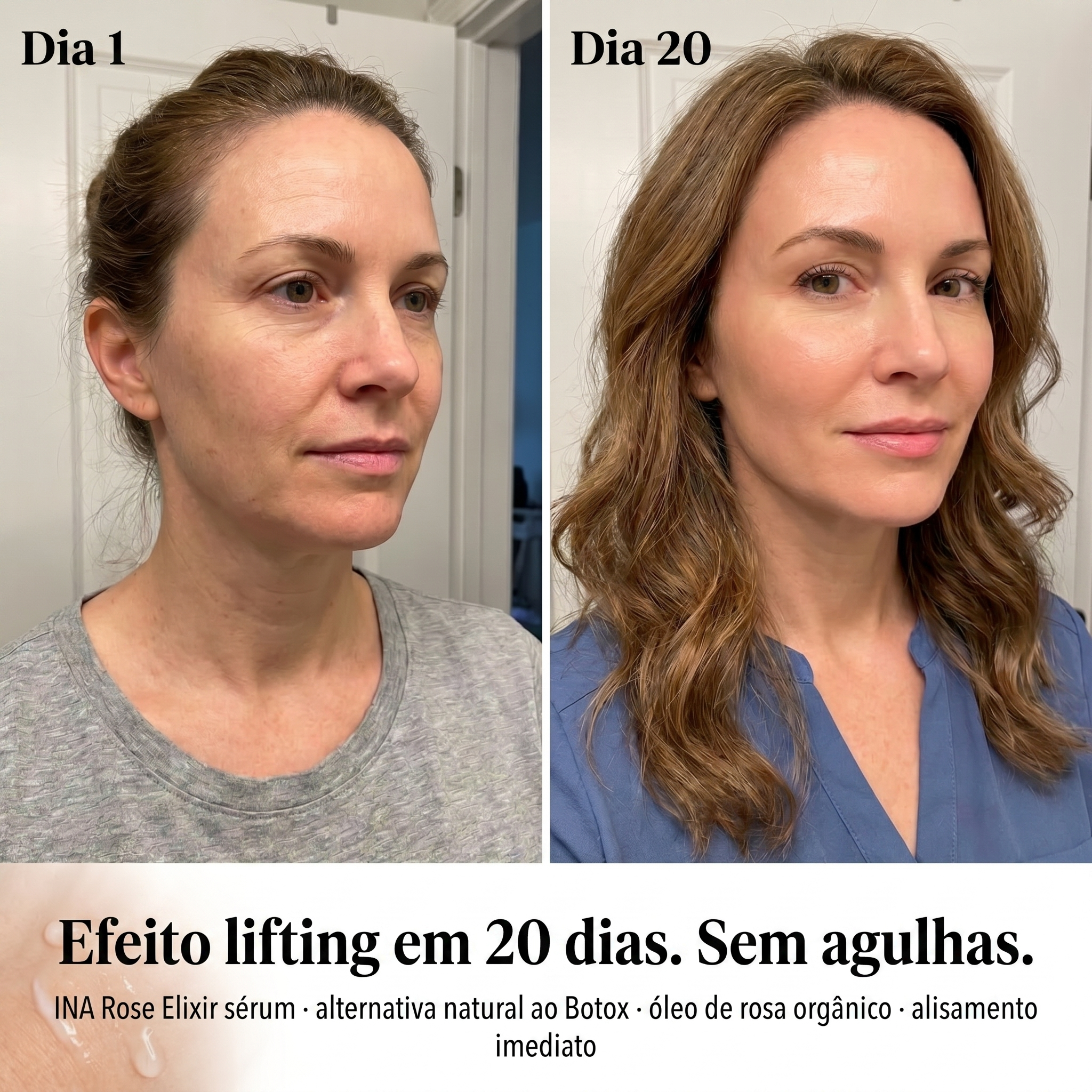 InaEssentials.PT - Cosméticos Orgânicos Familiares Facebook ad: Rosto mais firme em 20 dias, sem agulhas