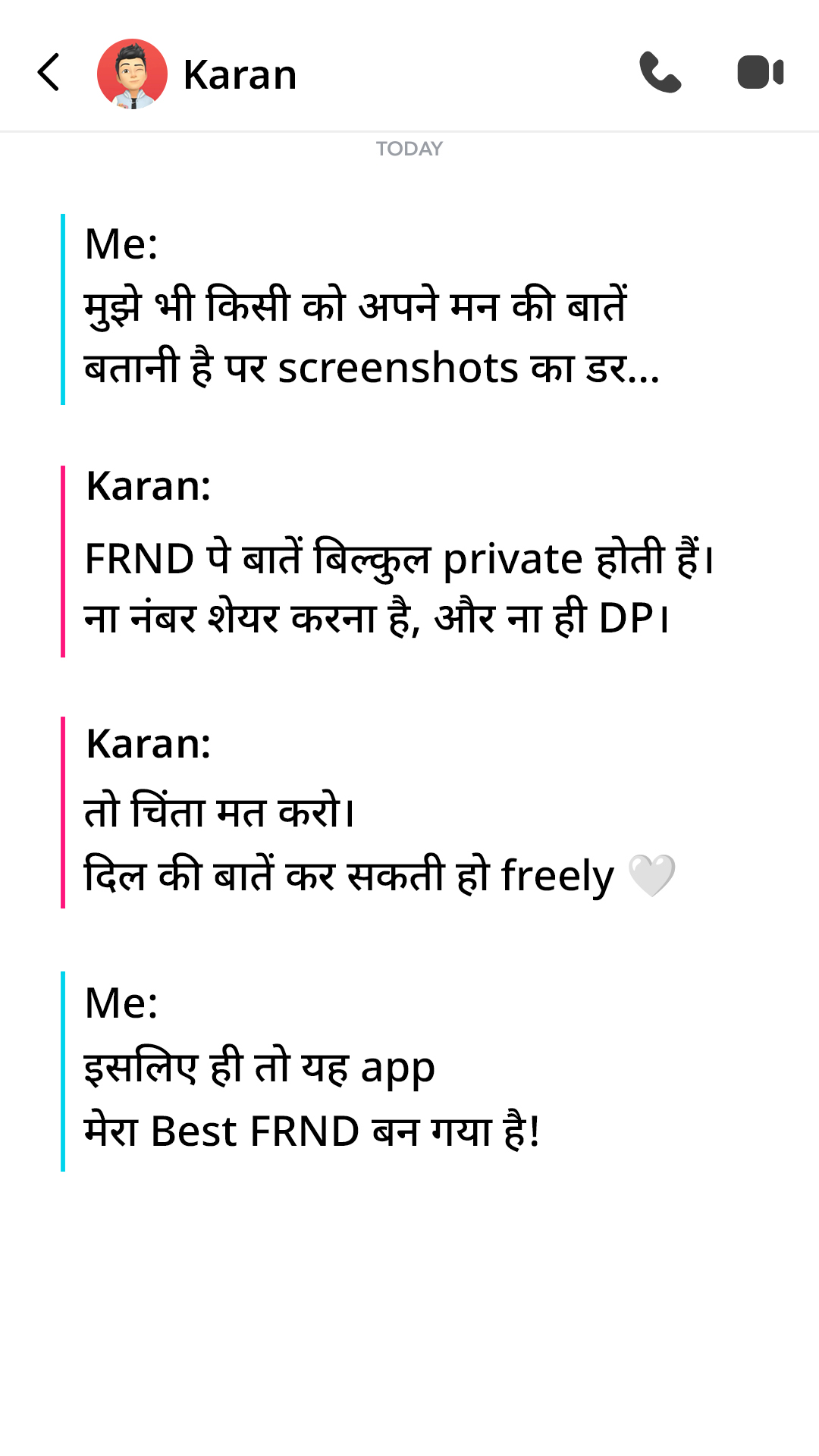 FRND APP New Facebook ad
