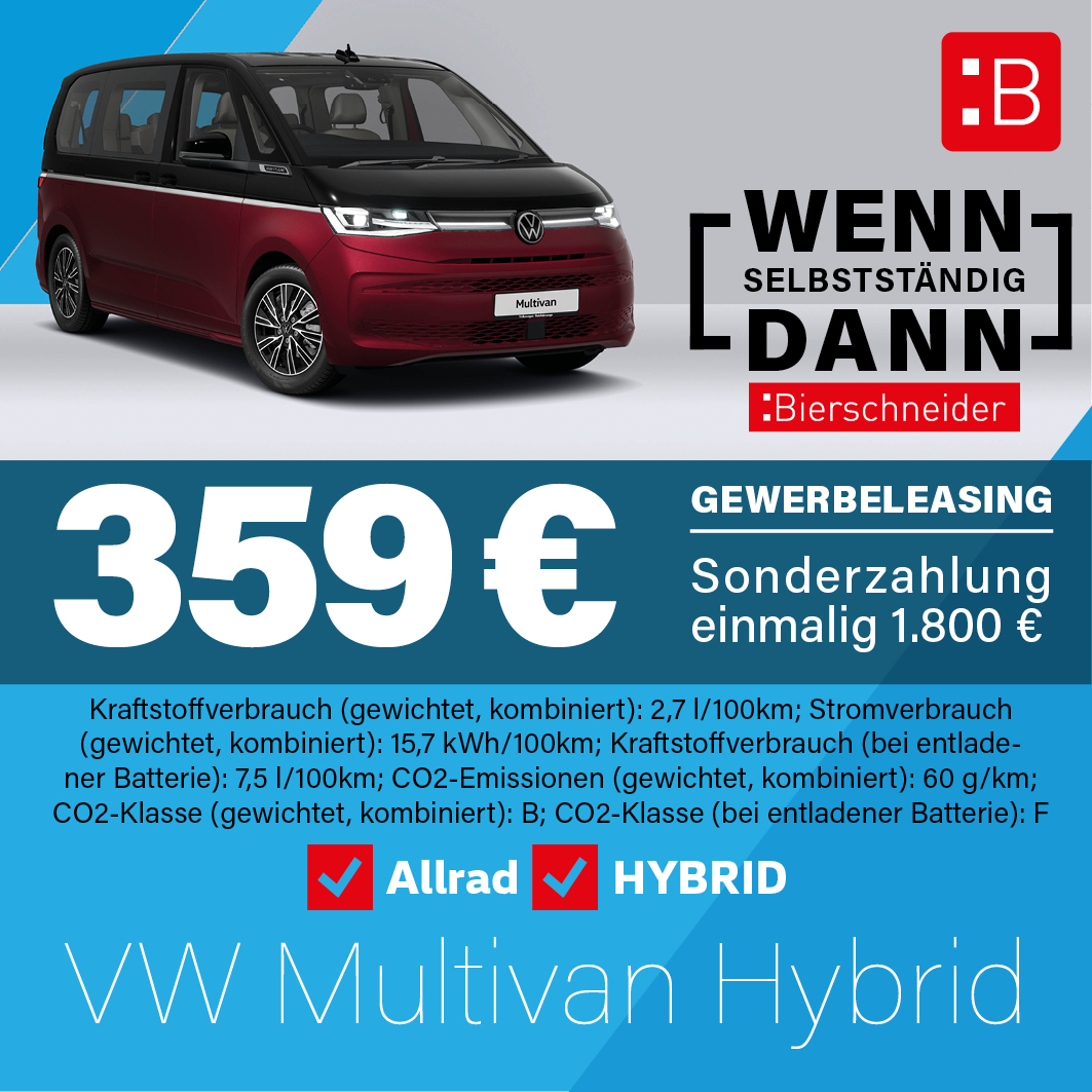 Auto Bierschneider Facebook ad: VW Multivan