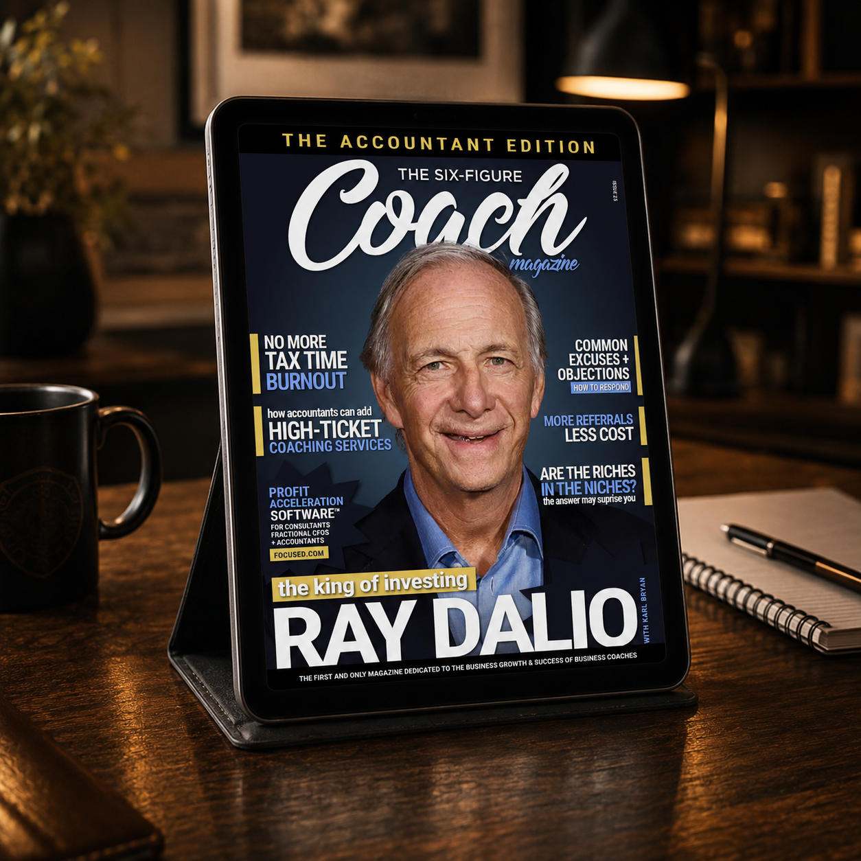 The Six Figure Coach Magazine Facebook ad