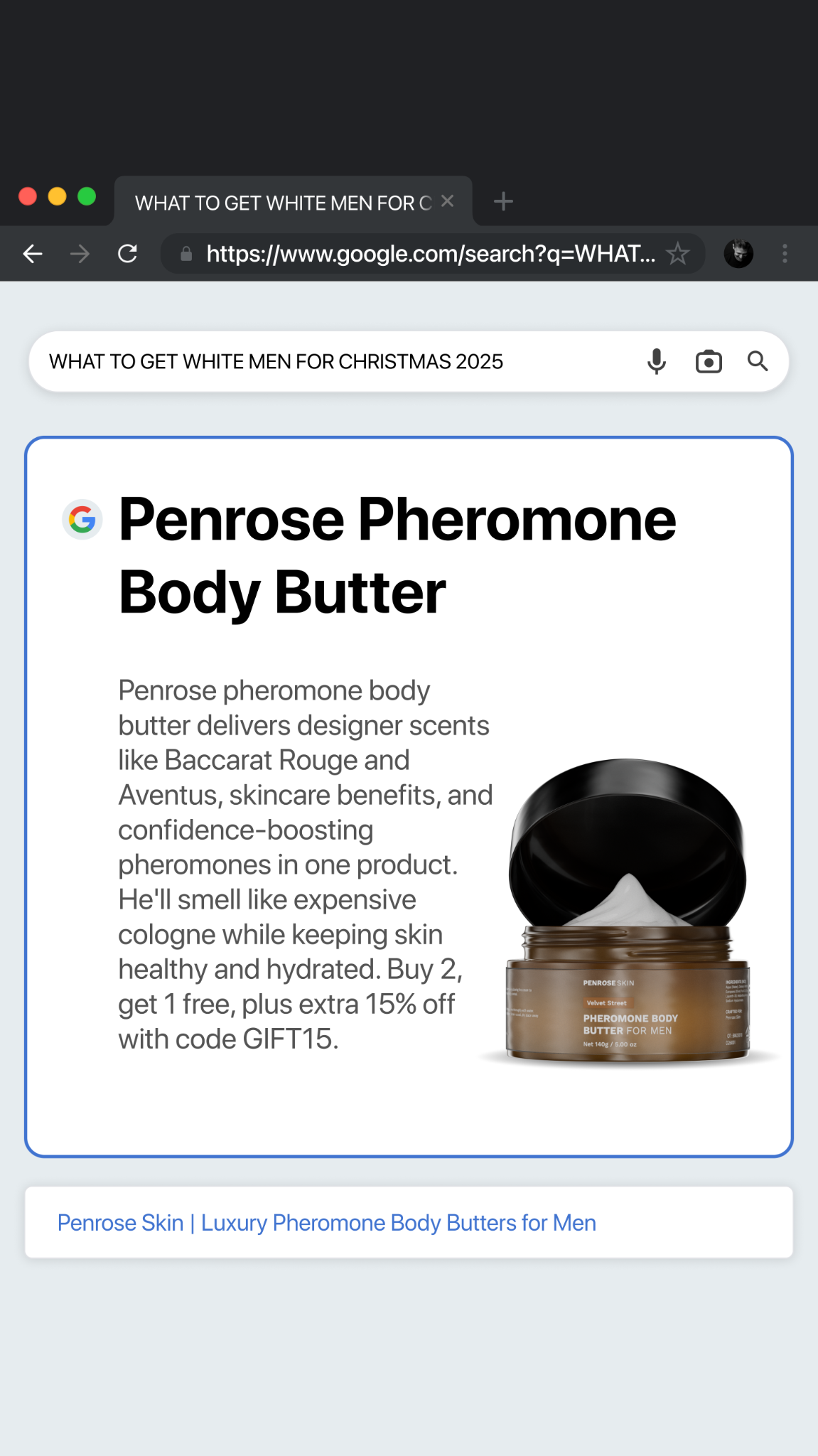 Penrose Skin Facebook ad