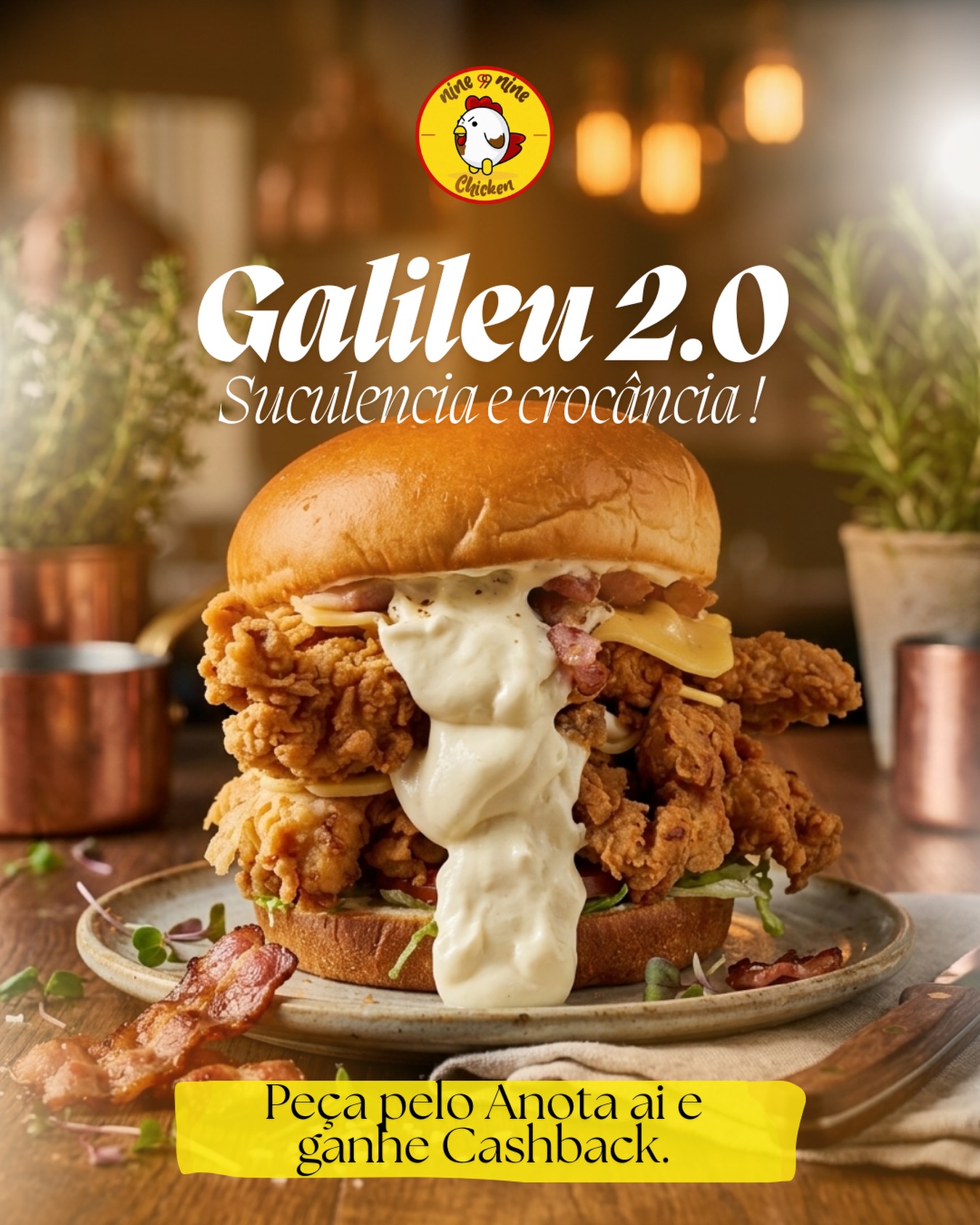 99 Chicken Facebook ad: 99 Chicken | Delivery em Amparo | Pedido online