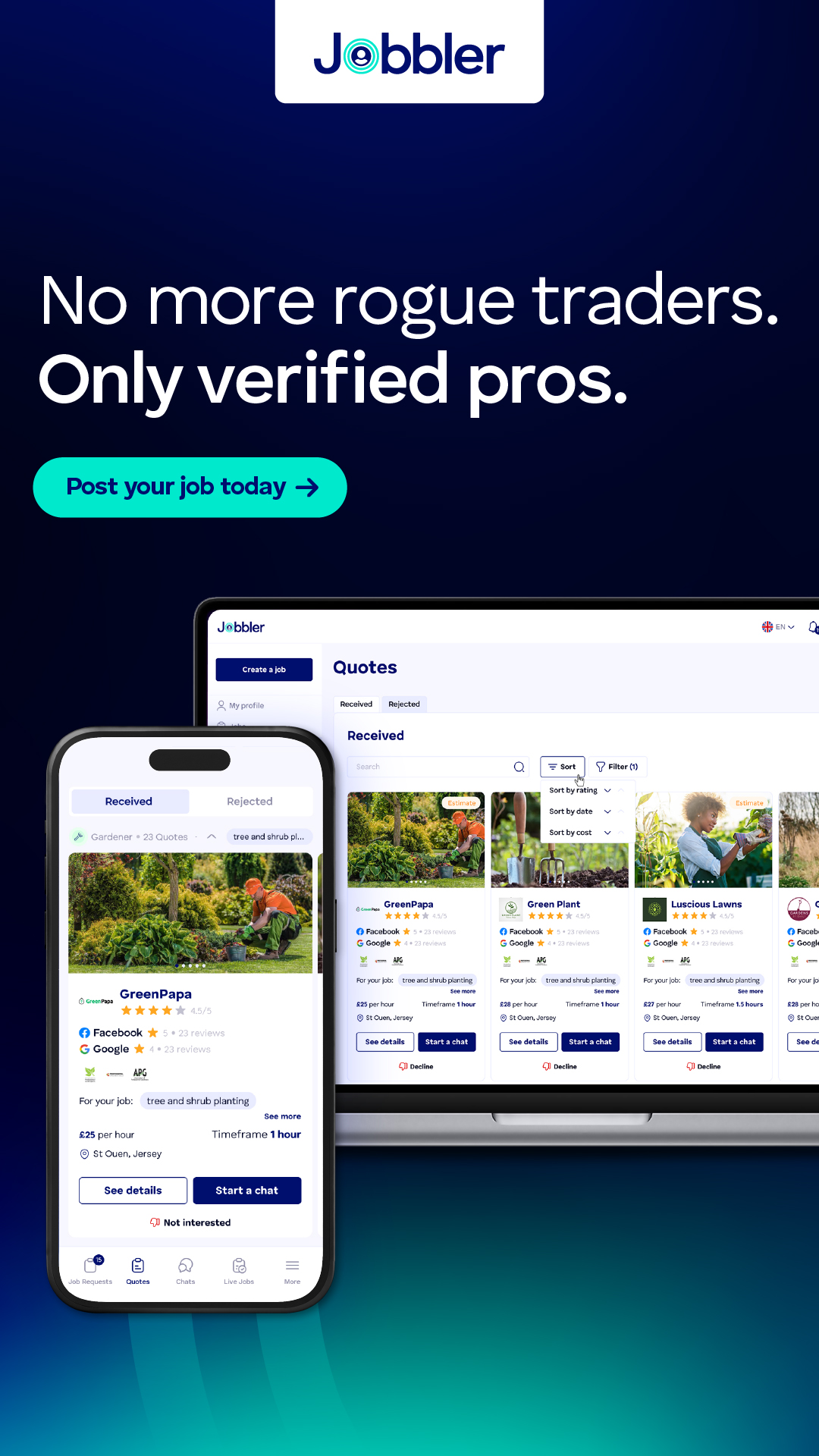 Jobbler Facebook ad from Jun 19, 2025