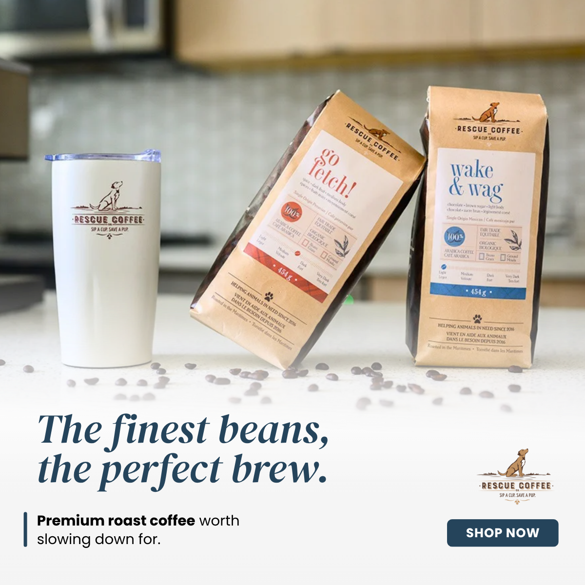 Rescue Coffee Co. Facebook ad