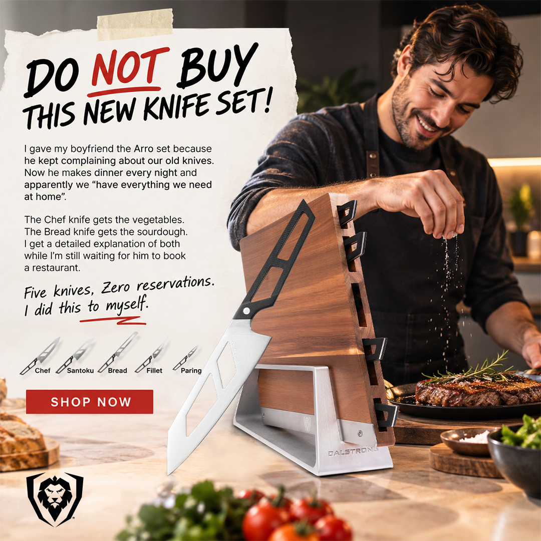 Dalstrong Facebook ad: Less fatigue. More feel.