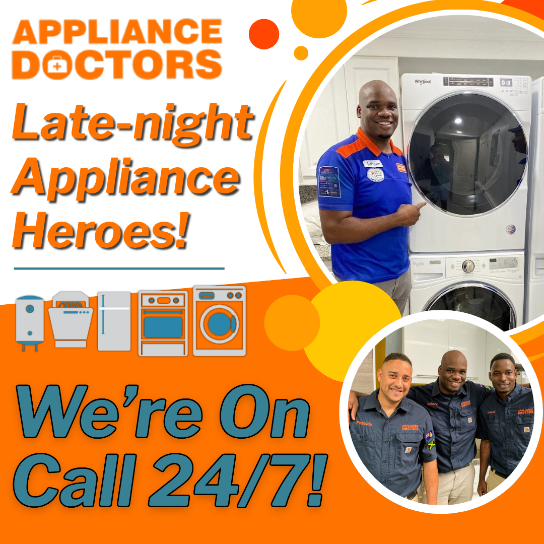 Appliance Doctors Facebook ad: Appliance Emergency? Click, Heroes Incoming!
