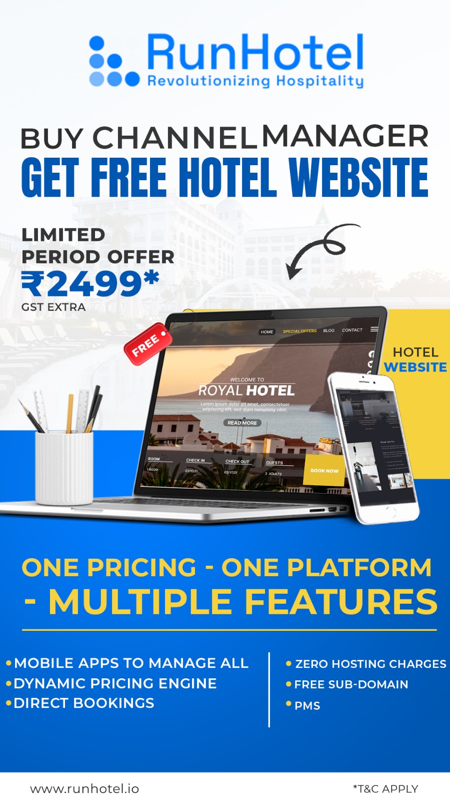 RunHotel Facebook ad from Aug 18, 2025