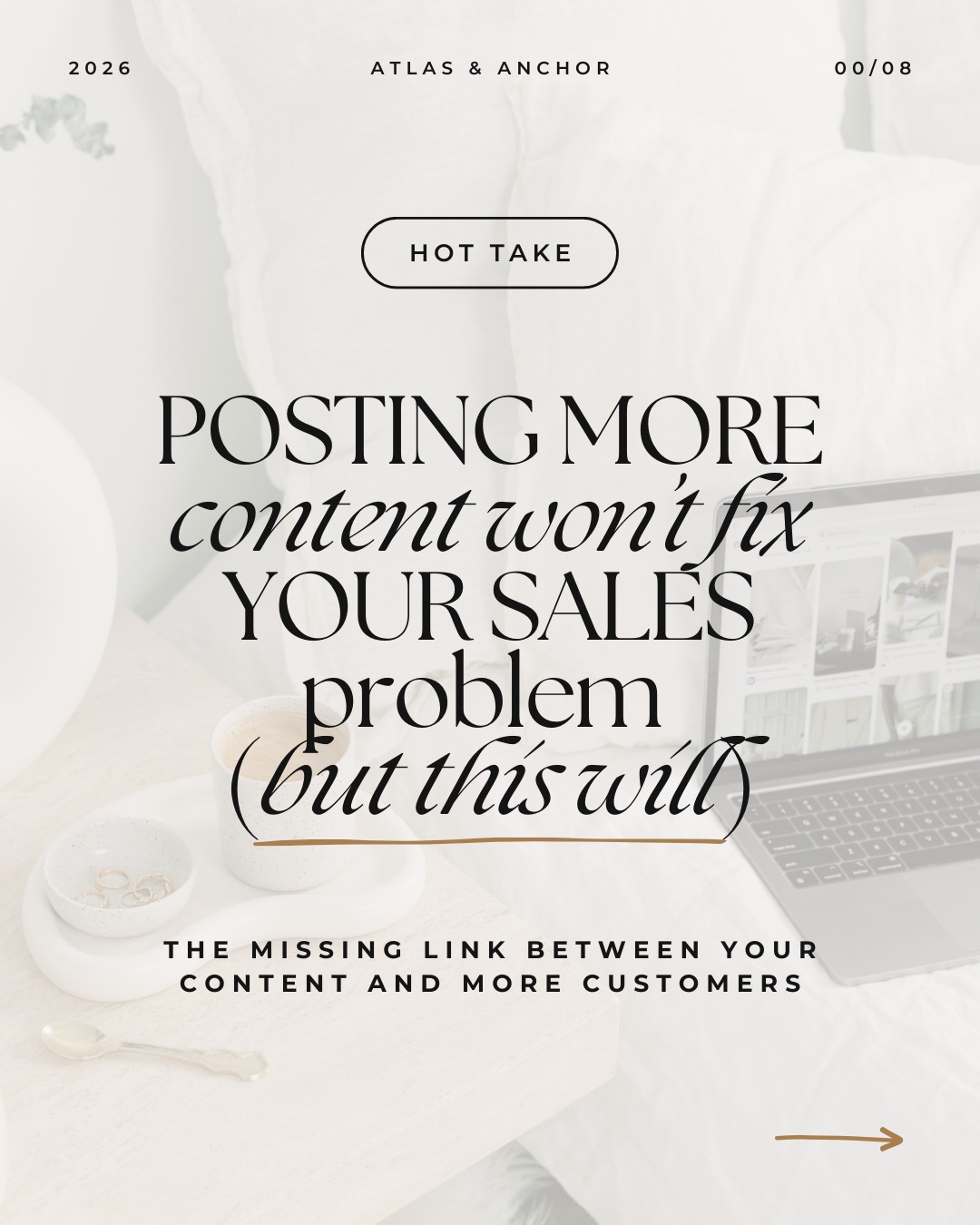 Atlas & Anchor Marketing Facebook ad: Ever feel like you’re posting a lot…