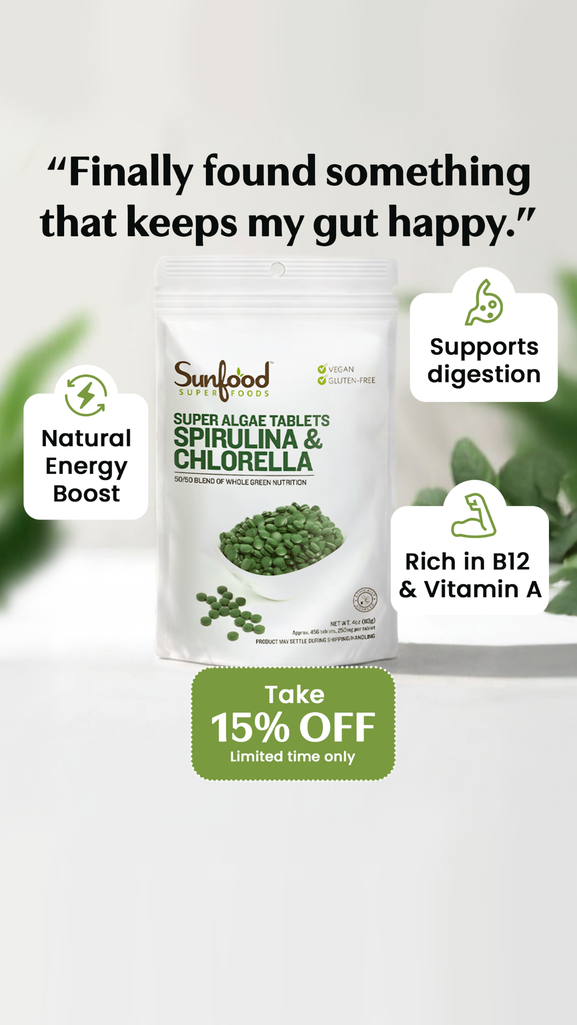 Sunfood Superfoods Facebook ad