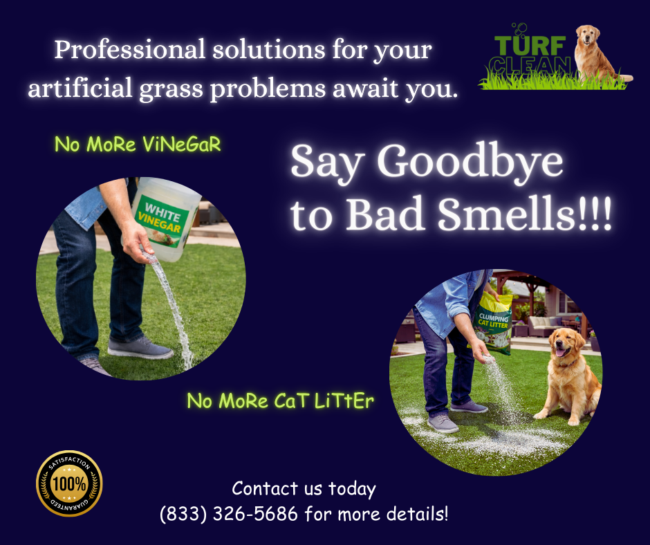 Turf Cleaner Facebook ad: Say Goodbye to Bad Smells
