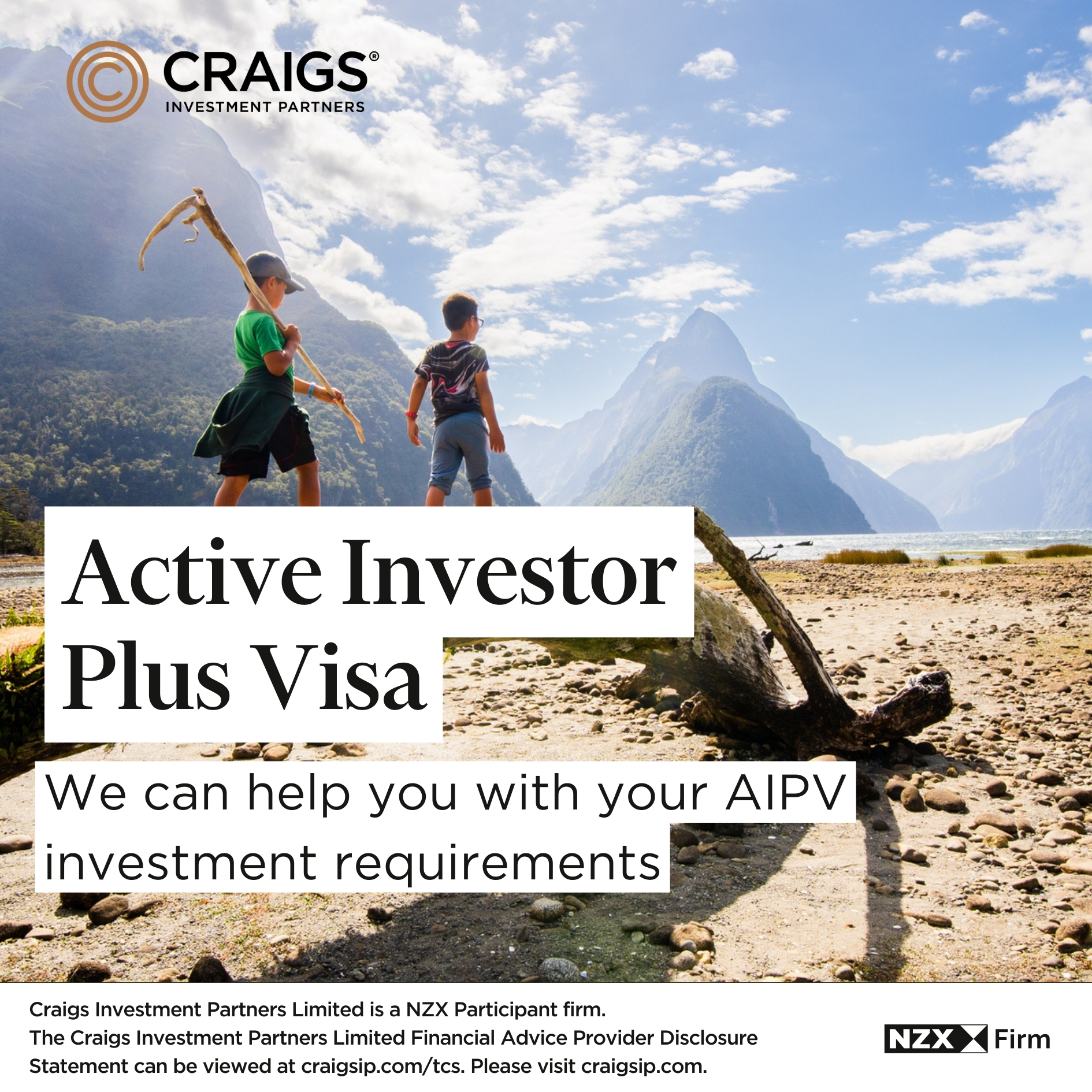 Craigs Investment Partners Facebook ad: At Craigs Investment Partners we can help you…