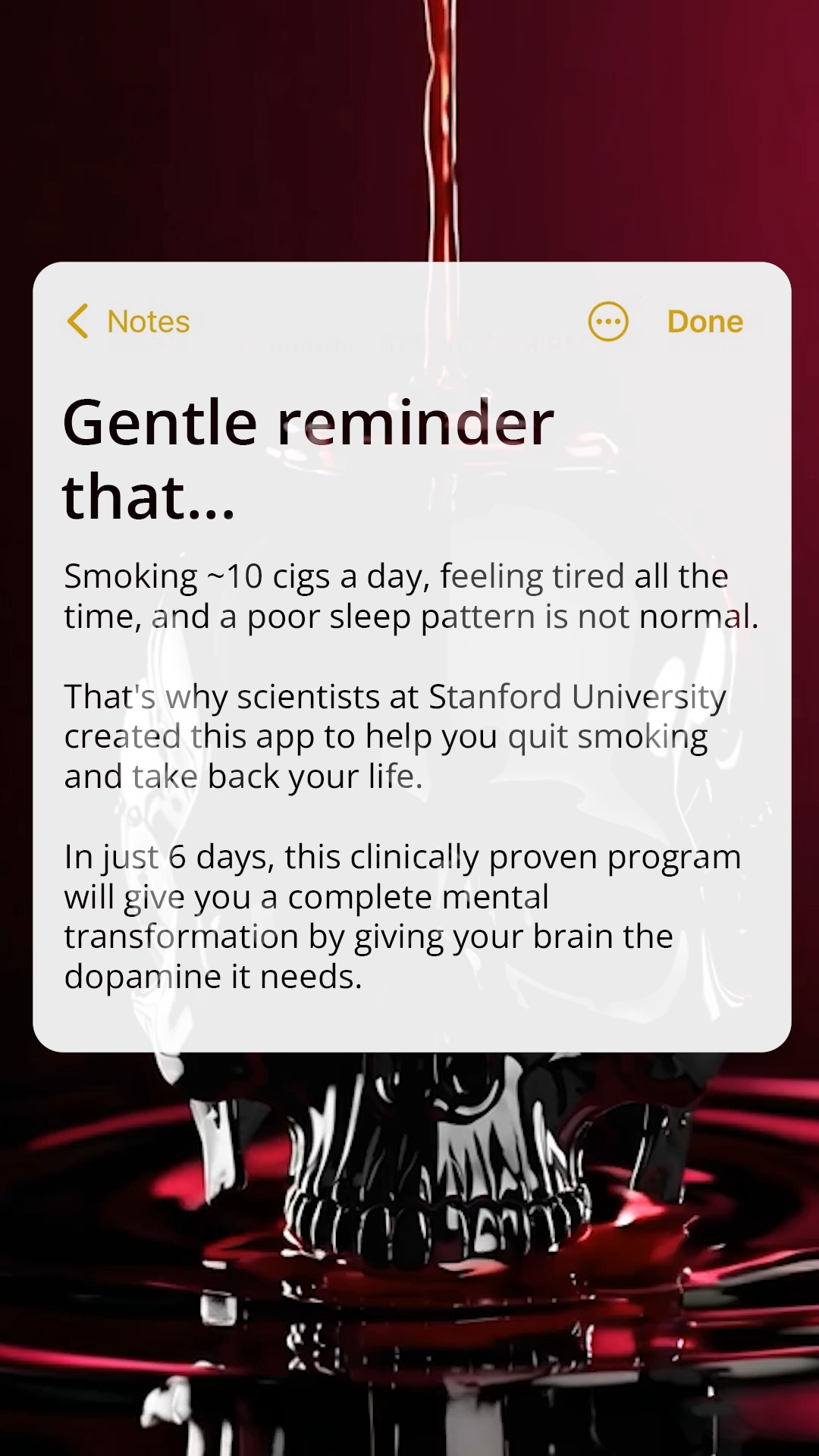 QuitSure - Quit Smoking Smartly Facebook ad