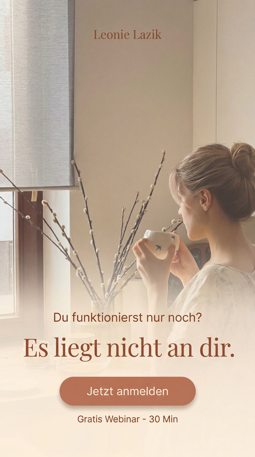 Leonie Lazik Facebook ad: Es liegt nicht an dir.