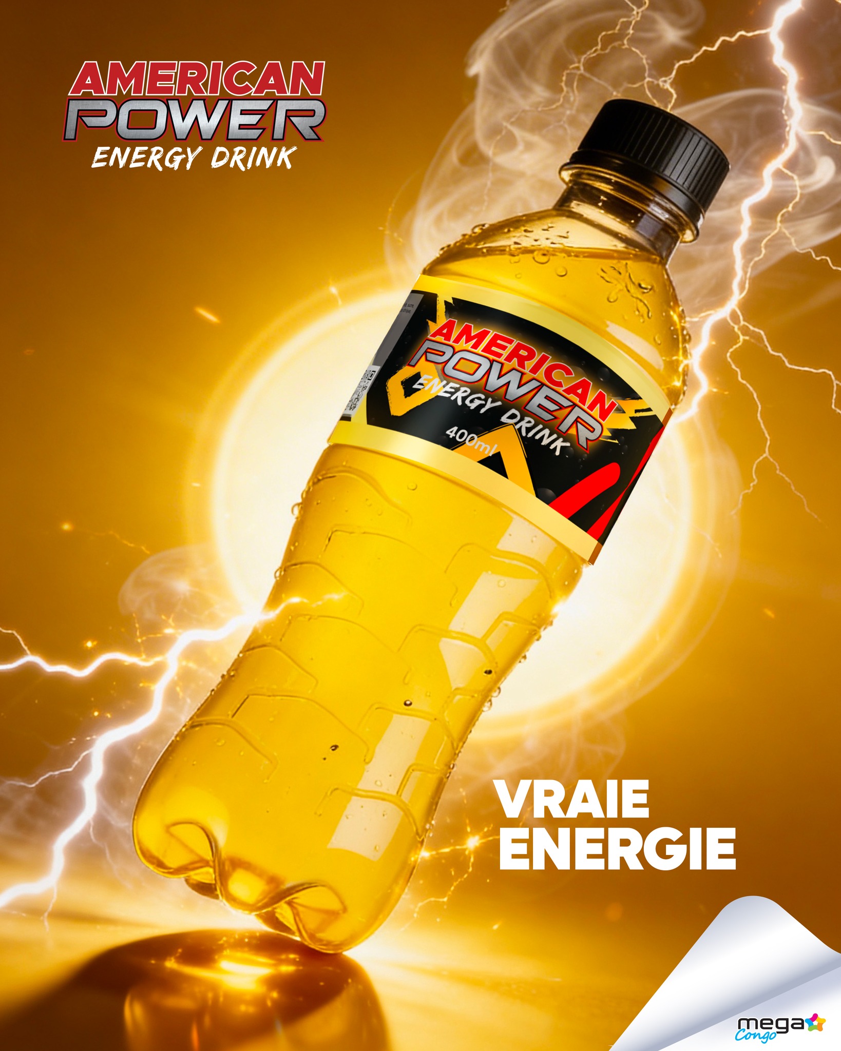 American Juice Facebook ad: Vrai énergie
