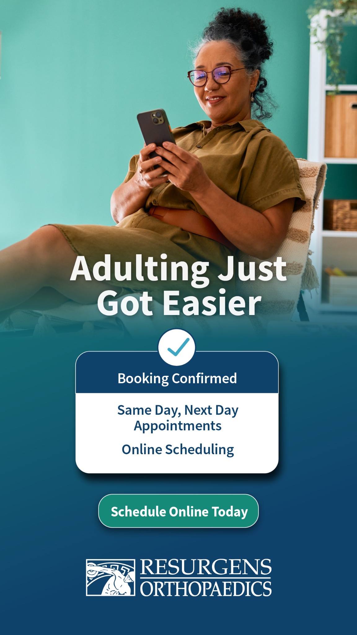 Resurgens Orthopaedics Facebook ad from Feb 16, 2026
