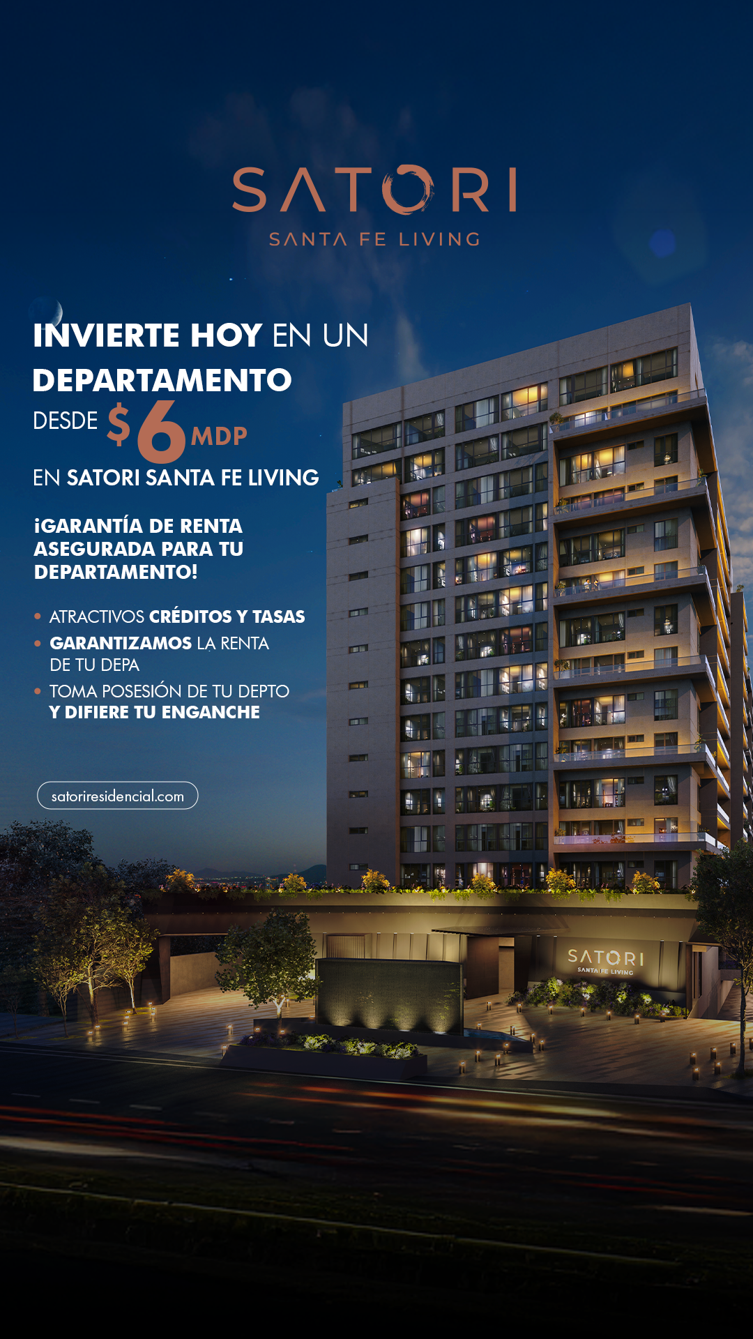 Satori Santa Fe Living Facebook ad from Feb 19, 2026