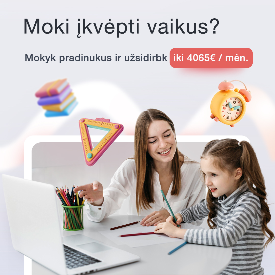 Pasimokome.lt korepetitoriai Facebook ad