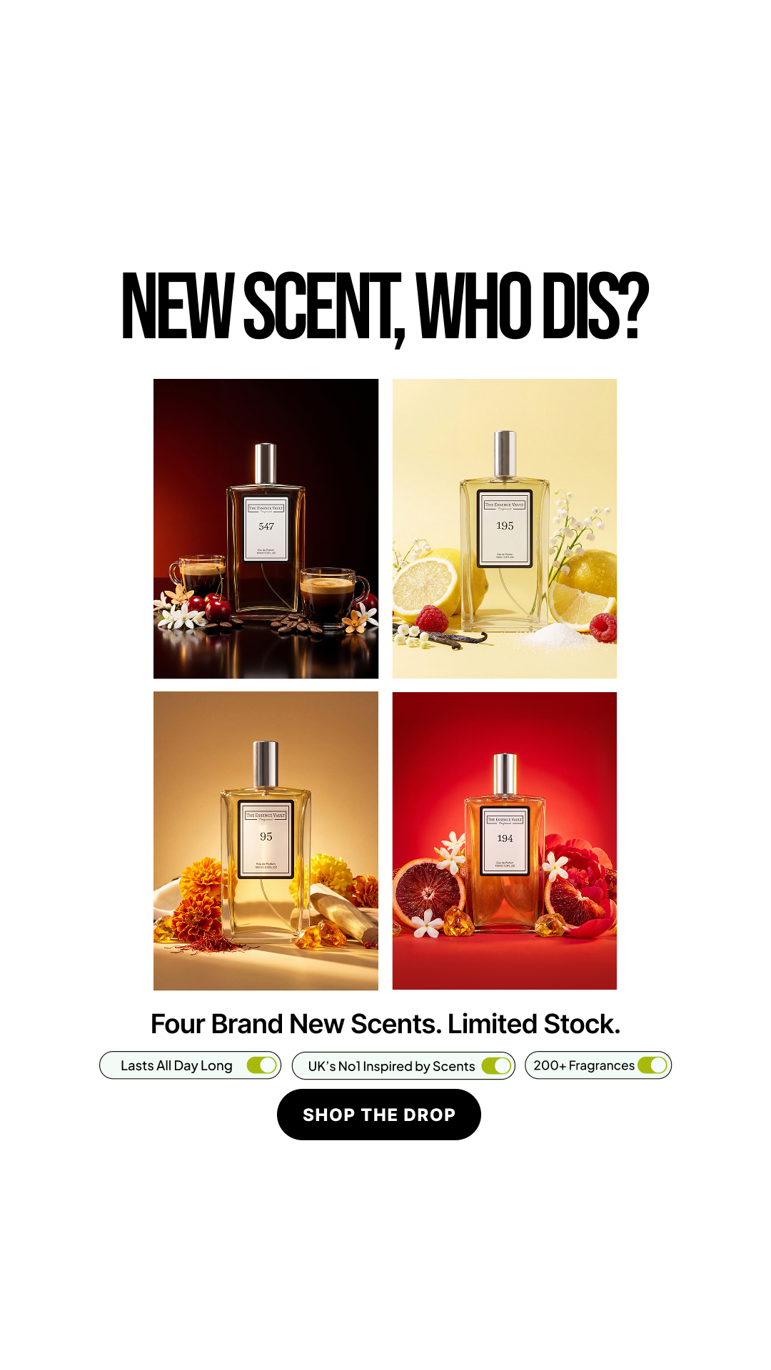 The Essence Vault Facebook ad from Mar 4, 2026