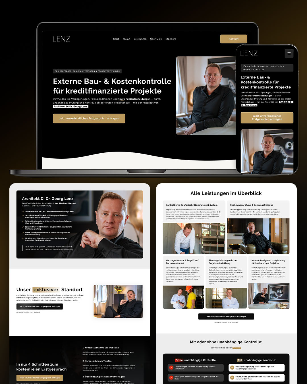 Marc Langeder Facebook ad: Sichere dir deine kostenfreie Beratung + Website-Konzept