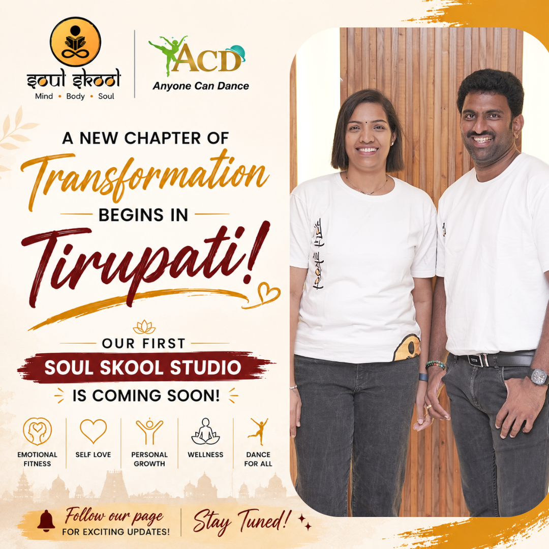 Soul Skool Facebook ad: From 100,000+ Lives Across India. Now in Tirupati.