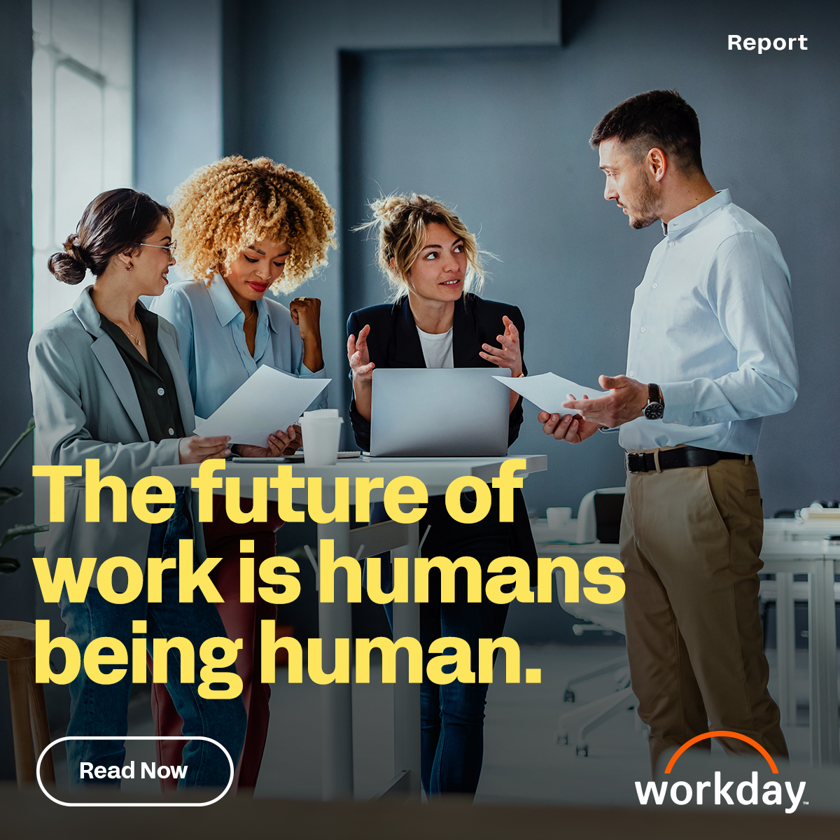 Workday Facebook ad: An AI strategy to turn your organization into a…
