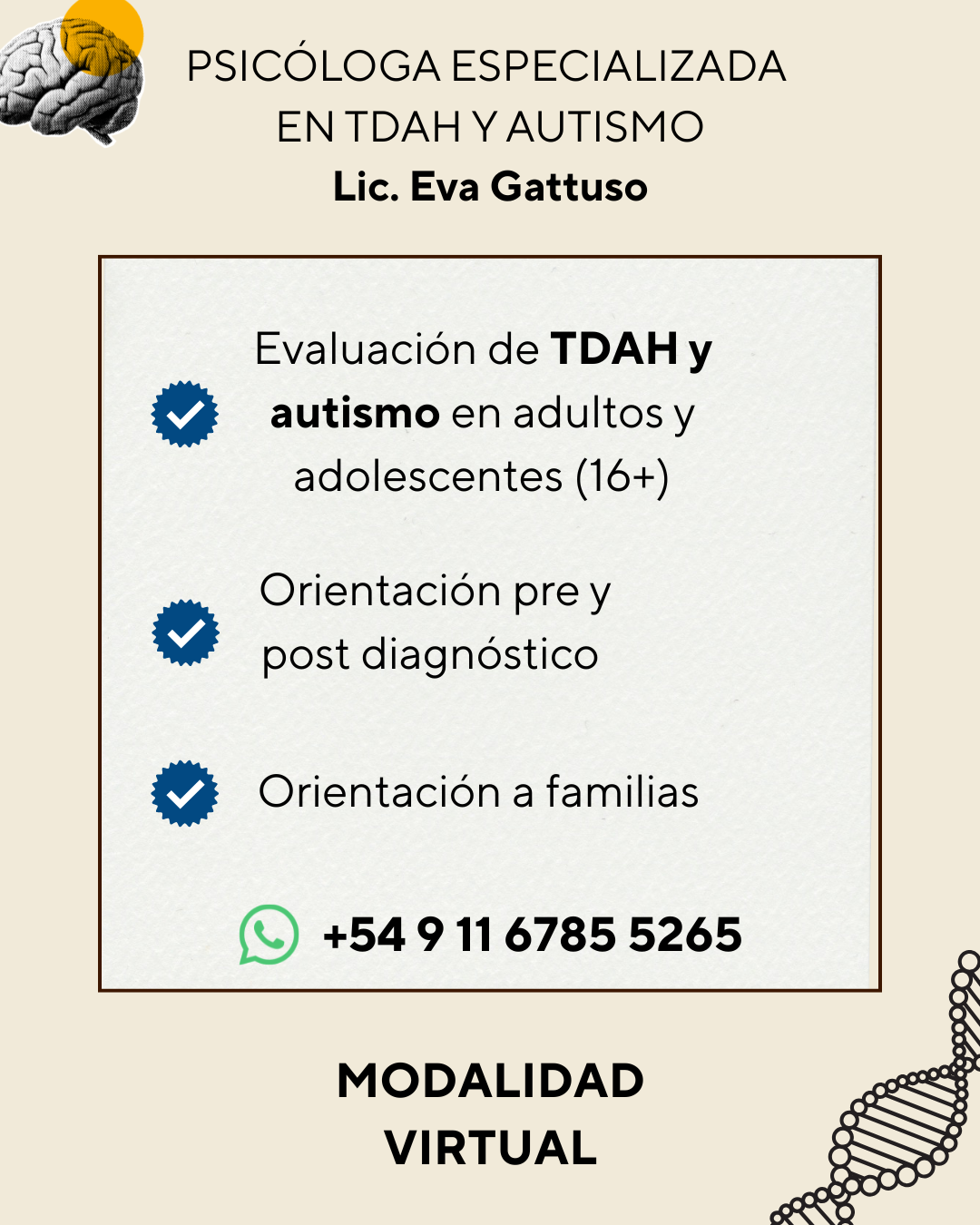 diversiendo Facebook ad: Psicóloga especializada en TDAH y autismo