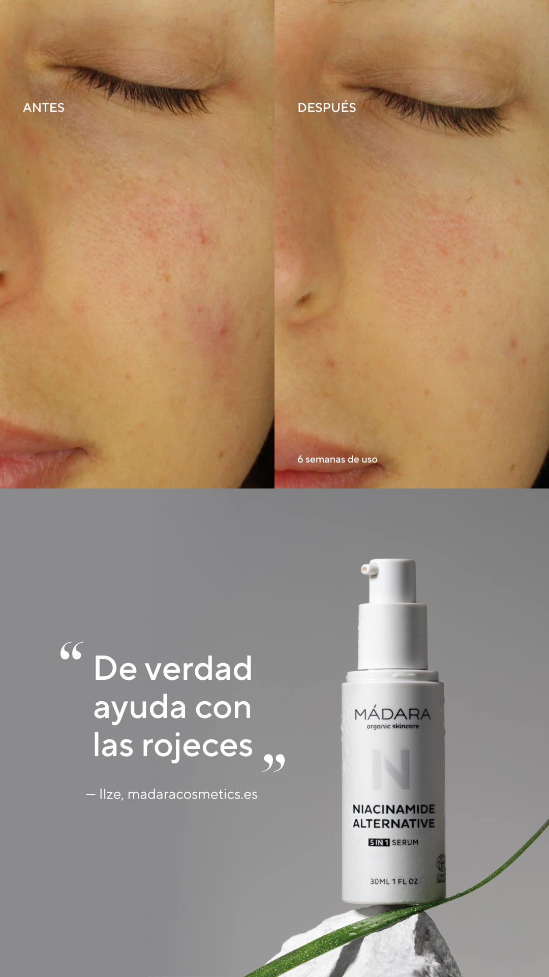 Mádara Organic Skincare Facebook ad