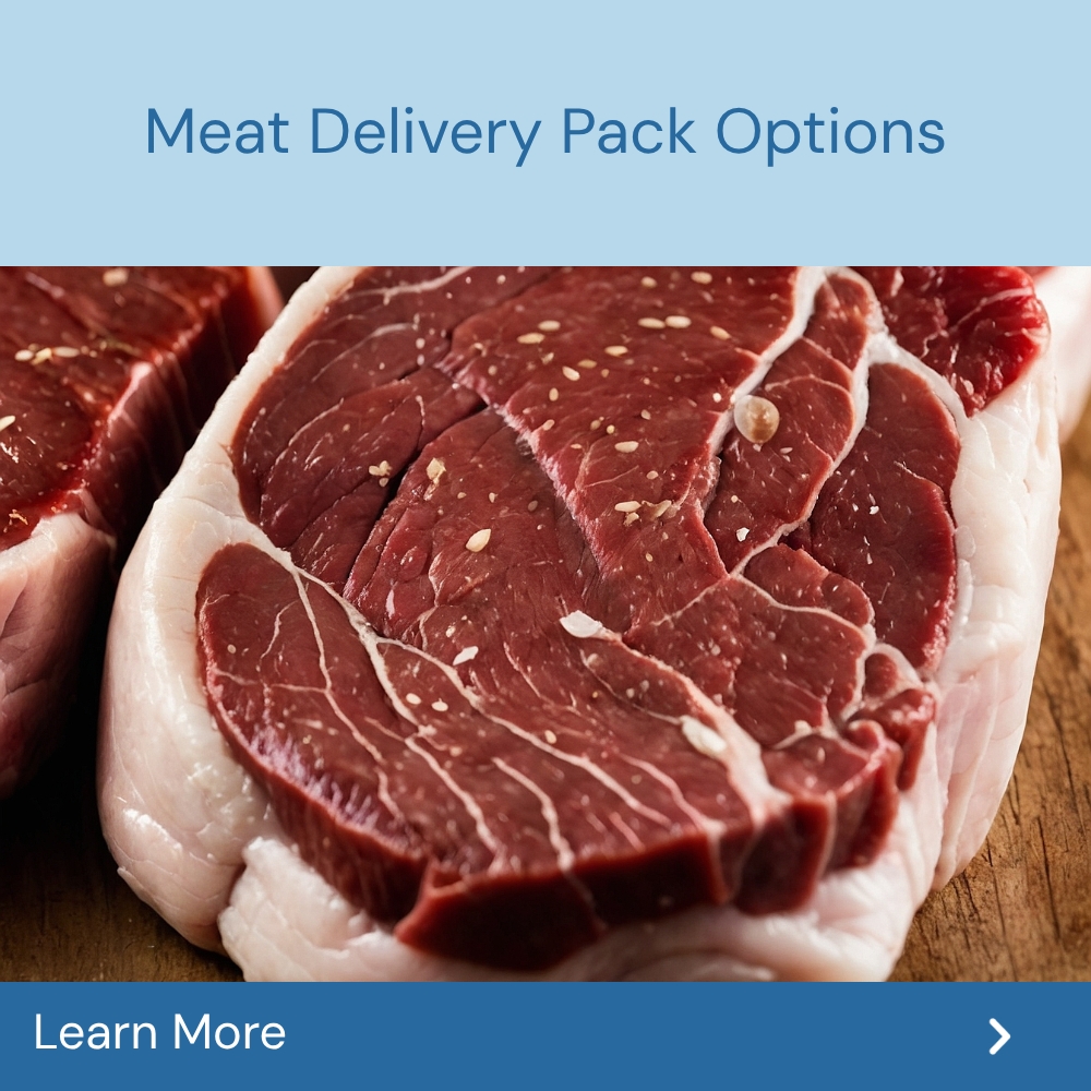 QuickSearches Portals Facebook ad: Find Out What’s Inside Meat Delivery Packs.