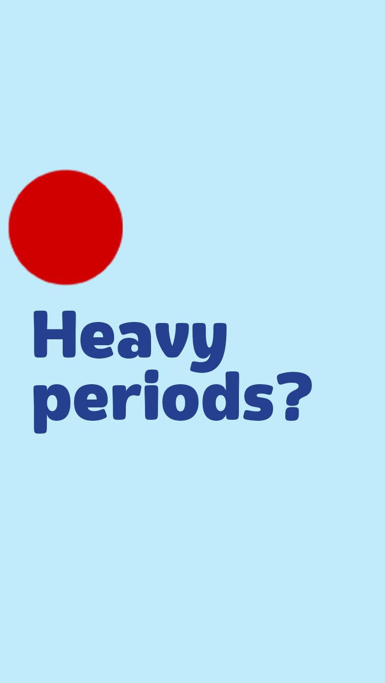 Level Up Your Iron Facebook ad: Heavy menstrual bleeding is a common risk factor…