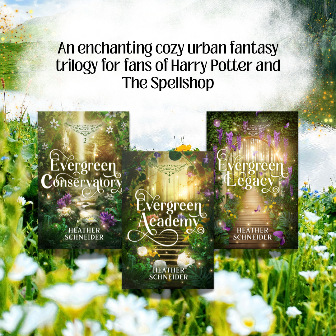 Heather Schneider Author Facebook ad: A fantasy trilogy full of science and whimsy