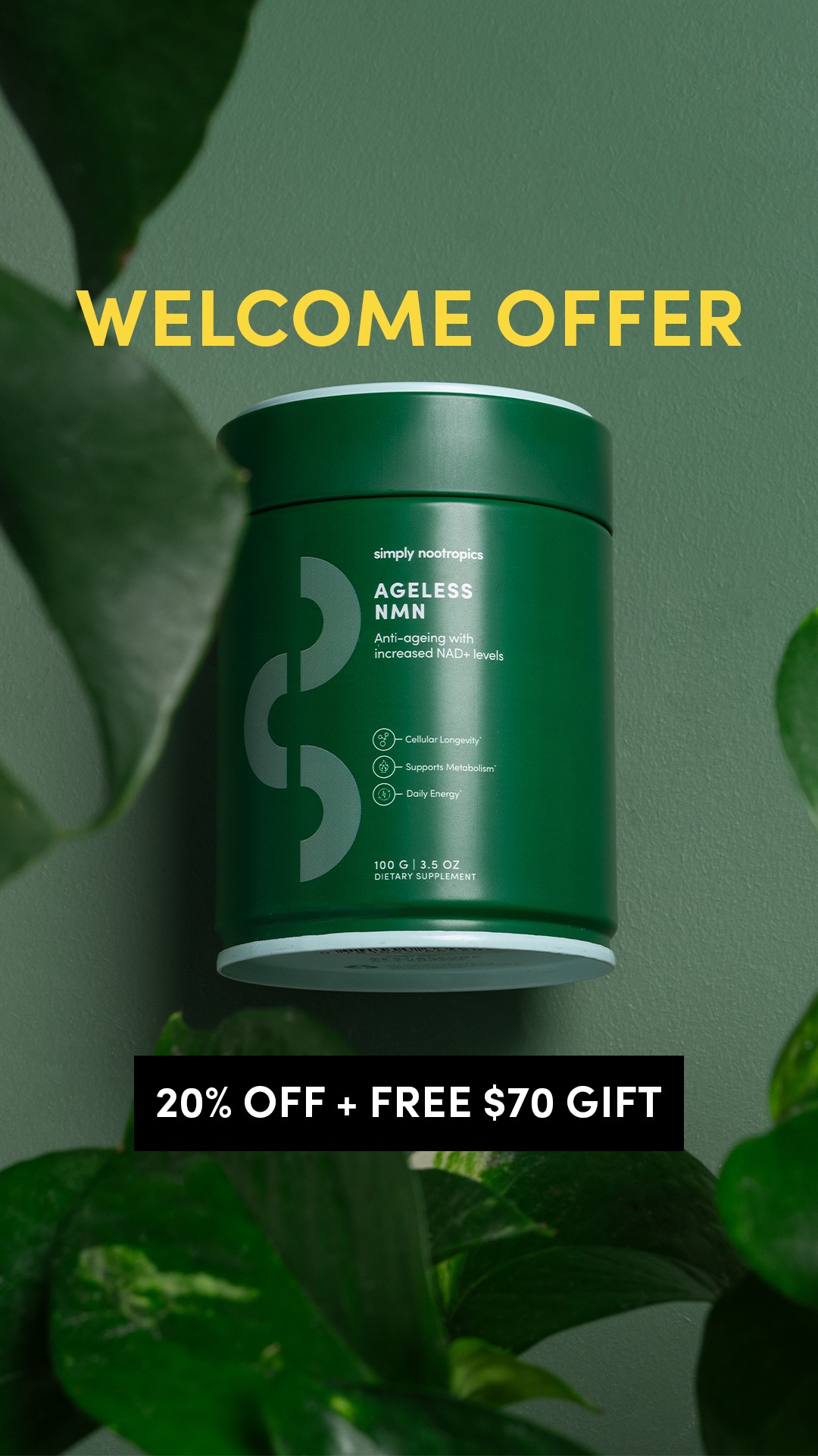 Simply Nootropics Facebook ad