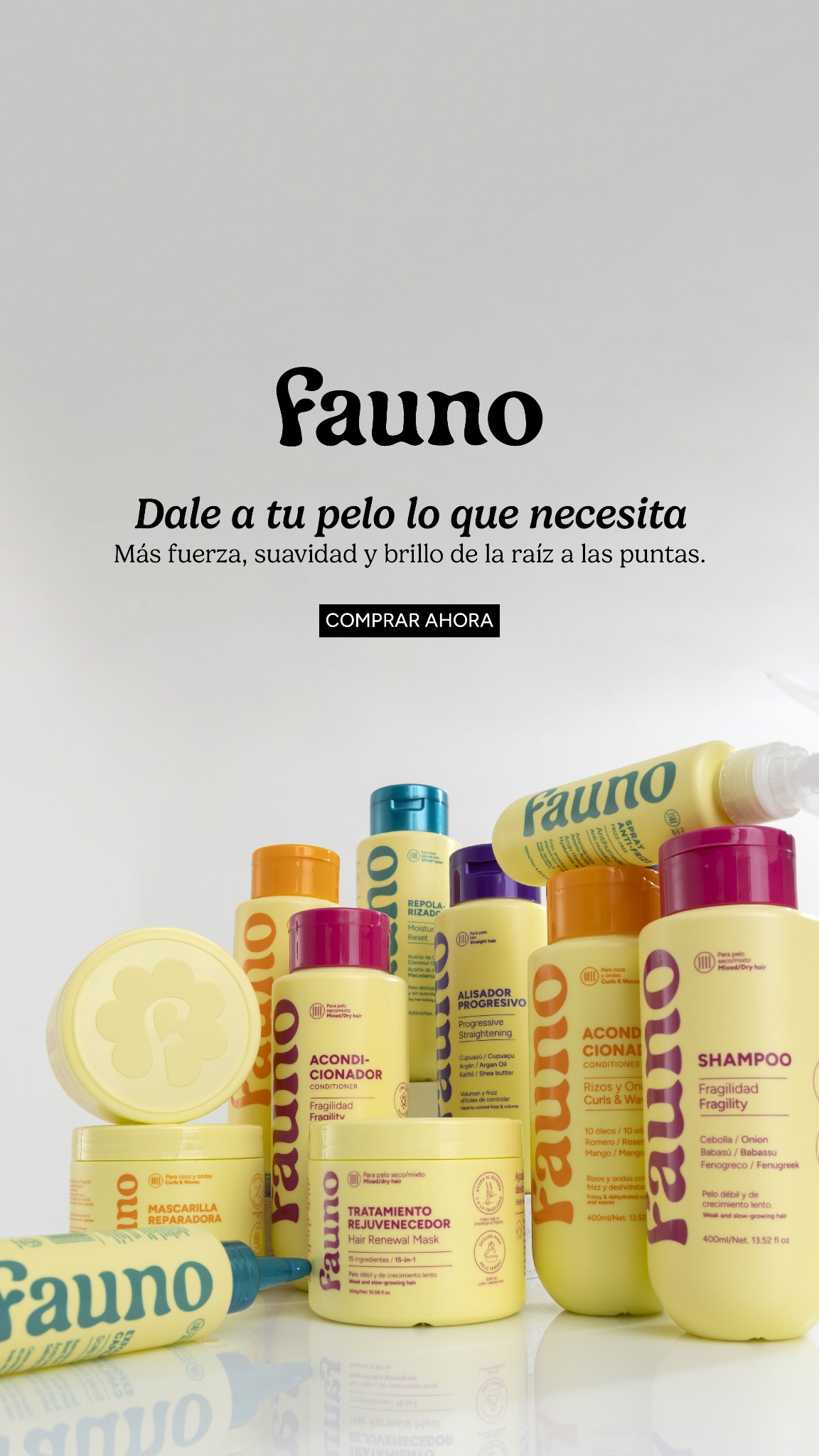 Fauno Origen Natural Facebook ad: Reinicia tu rutina