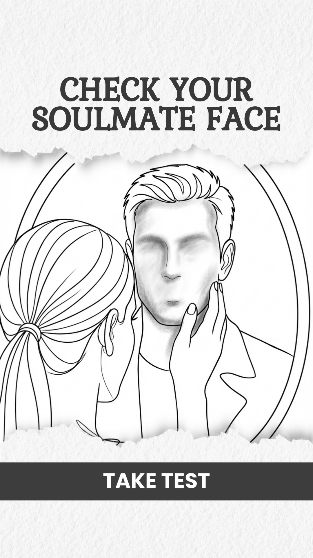 Soulmate Drawing Facebook ad: Take quiz and check it out!