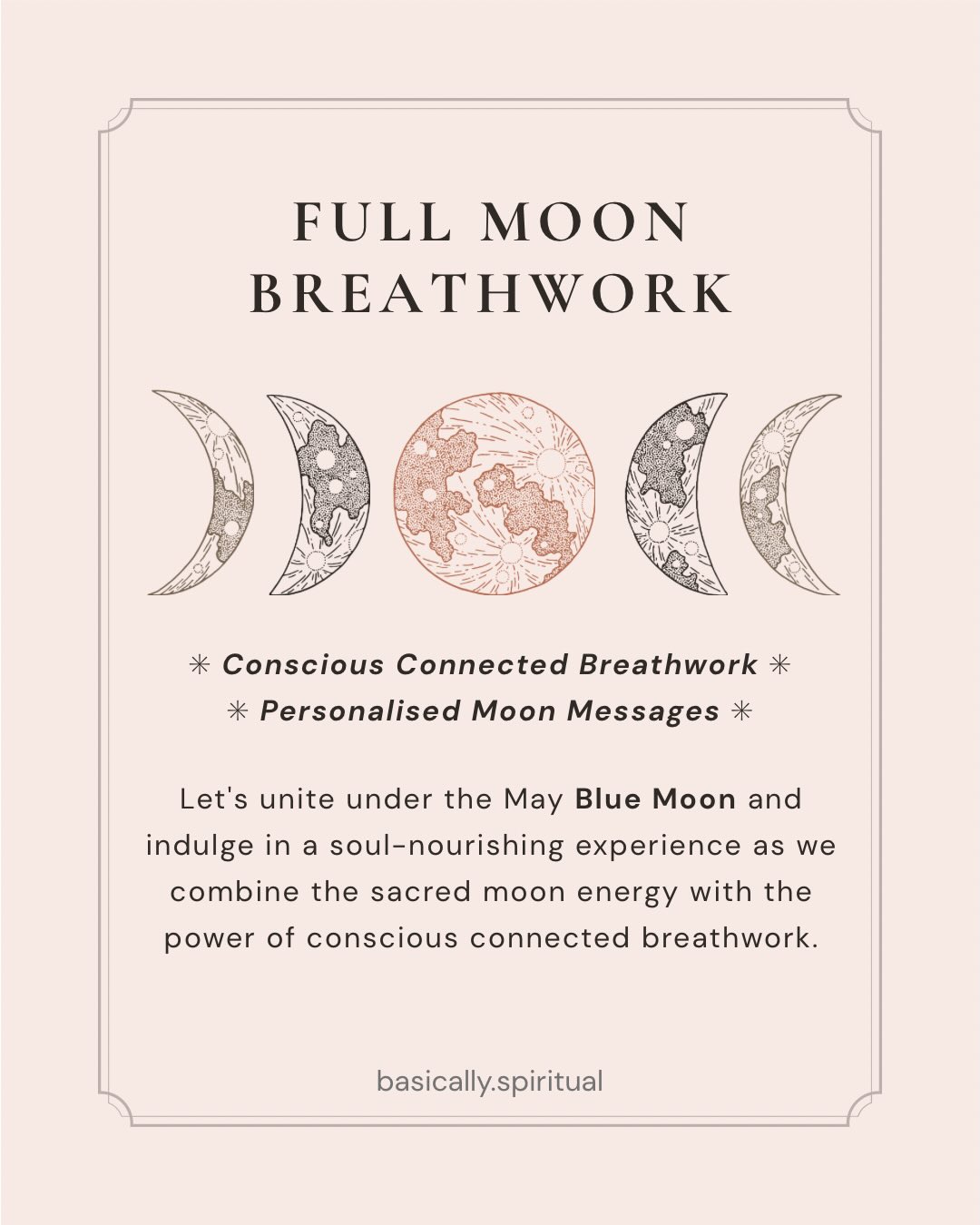 basically.spiritual Facebook ad: Monthly FULL MOON BREATHWORK - Blue Moon