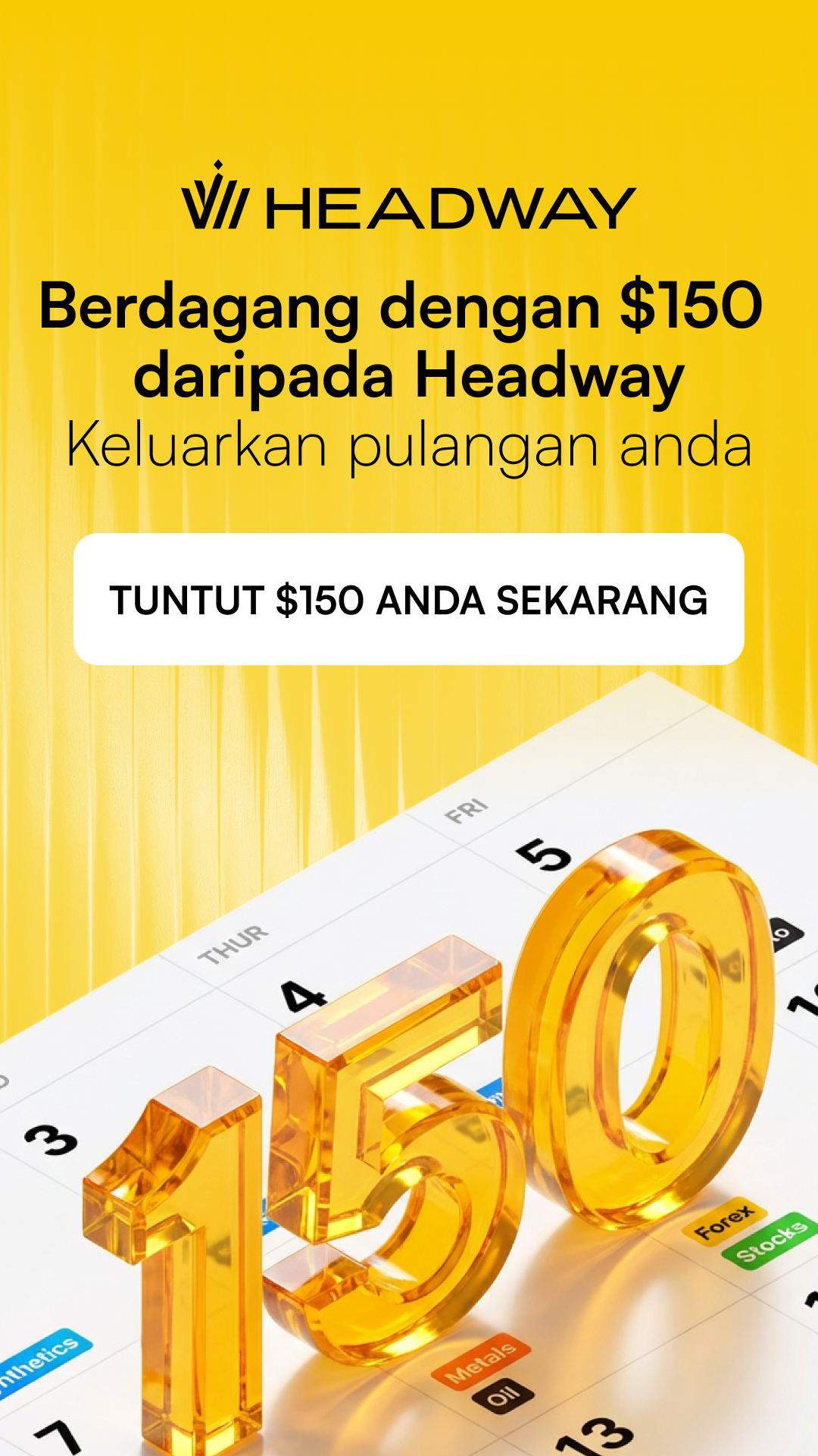 Headway Contests Facebook ad: Pilih Daripada 500+ Instrumen
