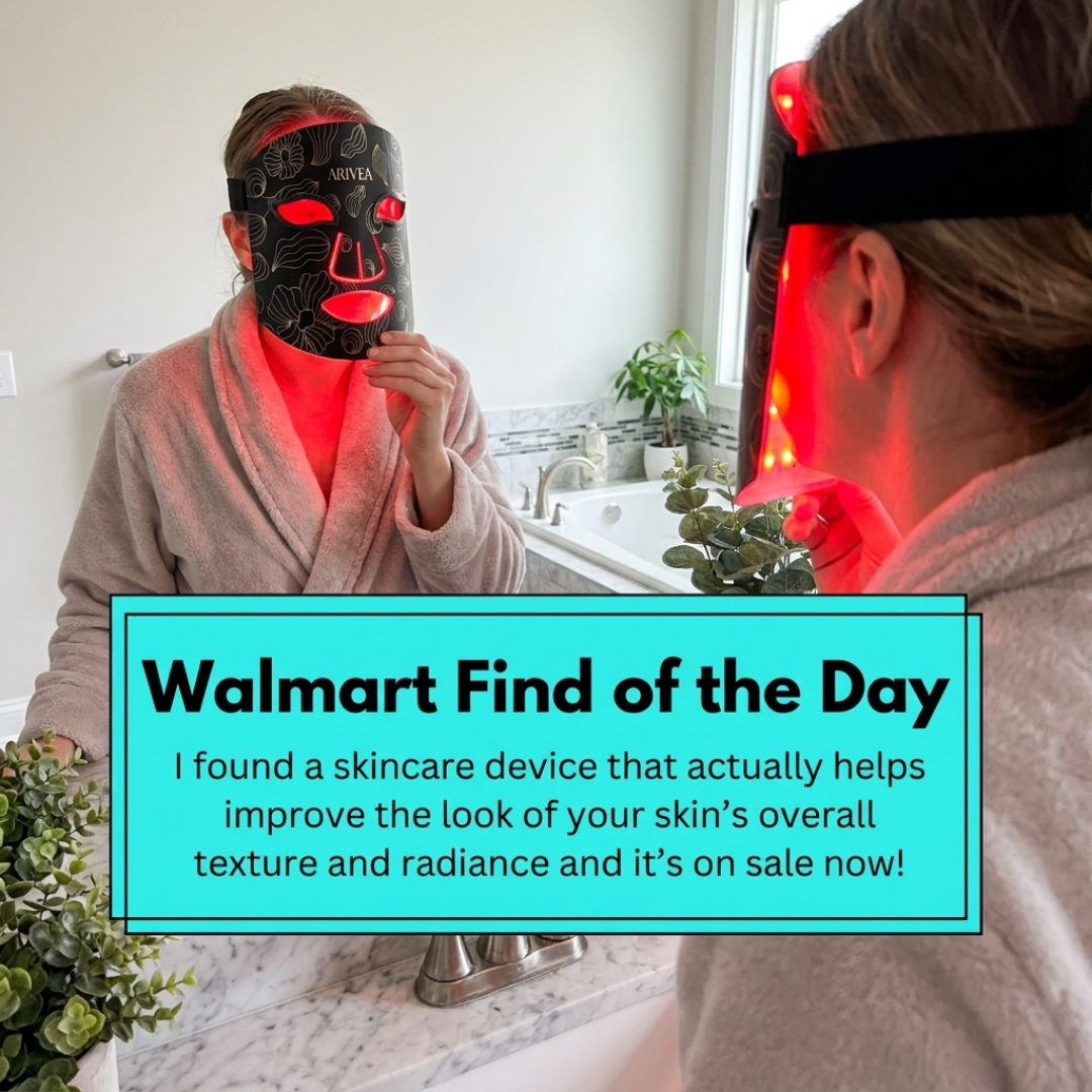 22 Words Facebook ad: Red Light Therapy Face Mask On Walmart